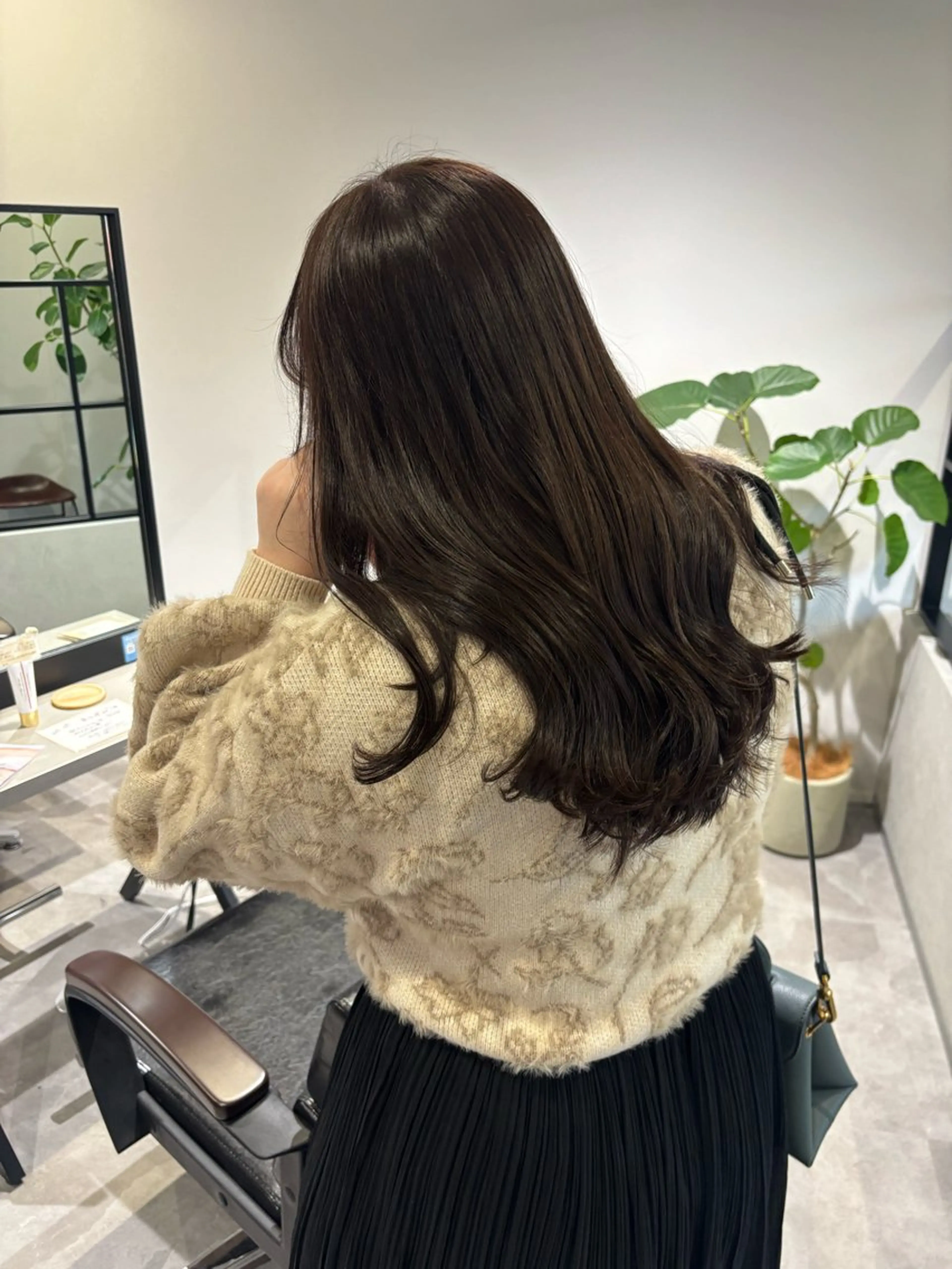 ロング カット ヘアカラー トリートメント 長尾ゆりの/ボブ/ ベージュ/ハイトーンのヘアスタイル