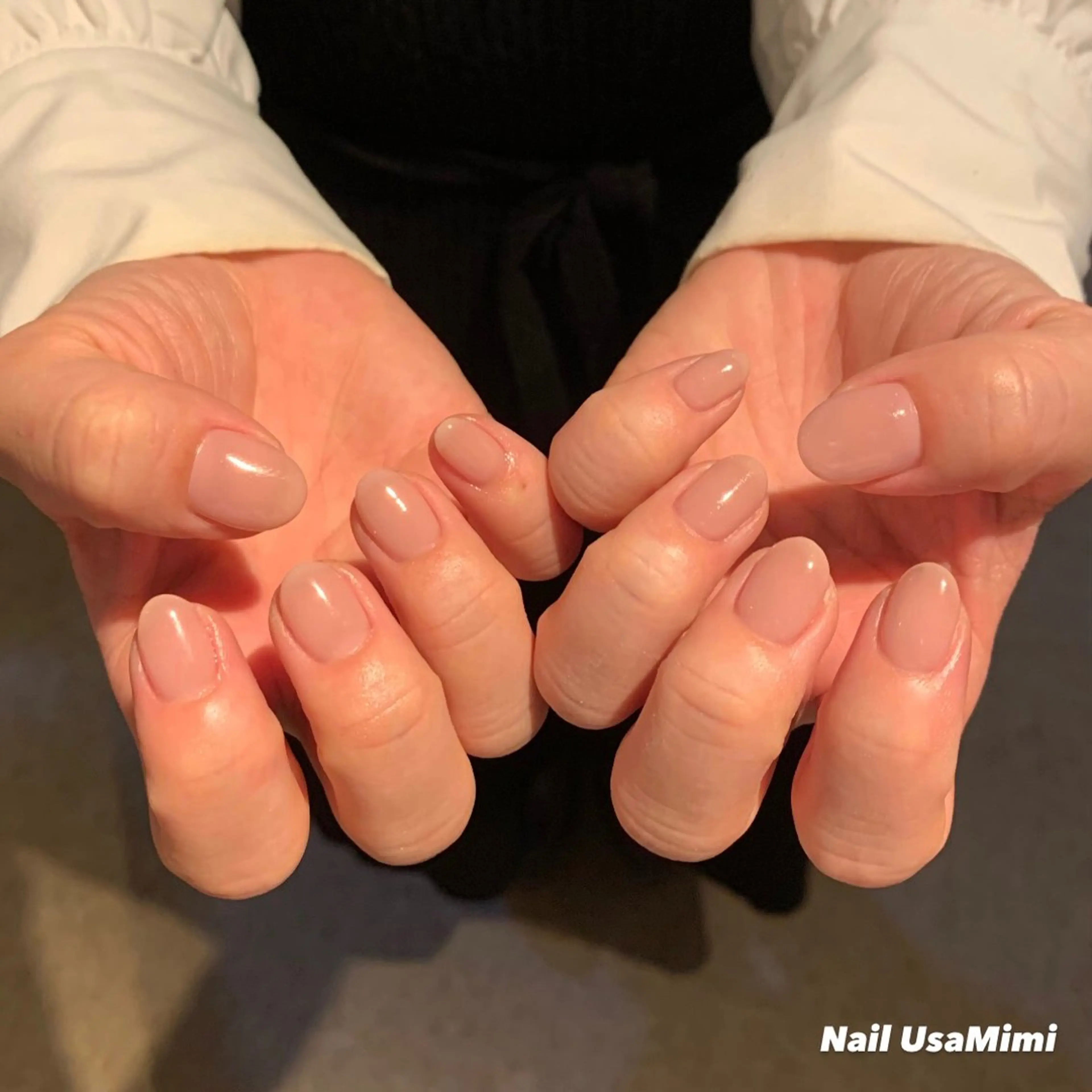 ネイル ジェルネイル マグネットネイル 持ち込み ワンカラーネイル パラジェル 本町ネイルNail UsaMimiのネイルデザイン