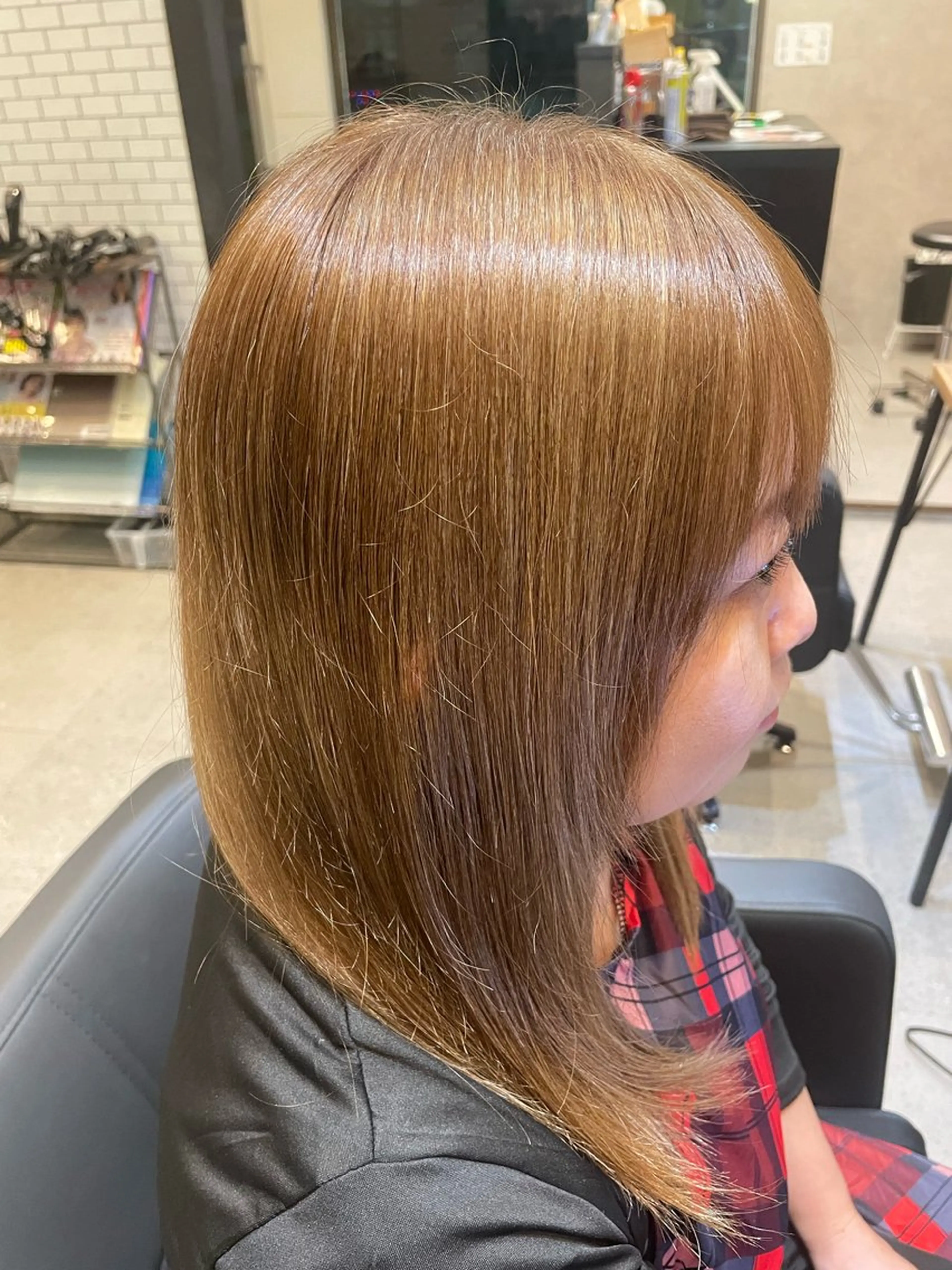 セミロング カラー カット ヘアカラー haf店長 ✂︎タカハシレン✂︎のヘアスタイル