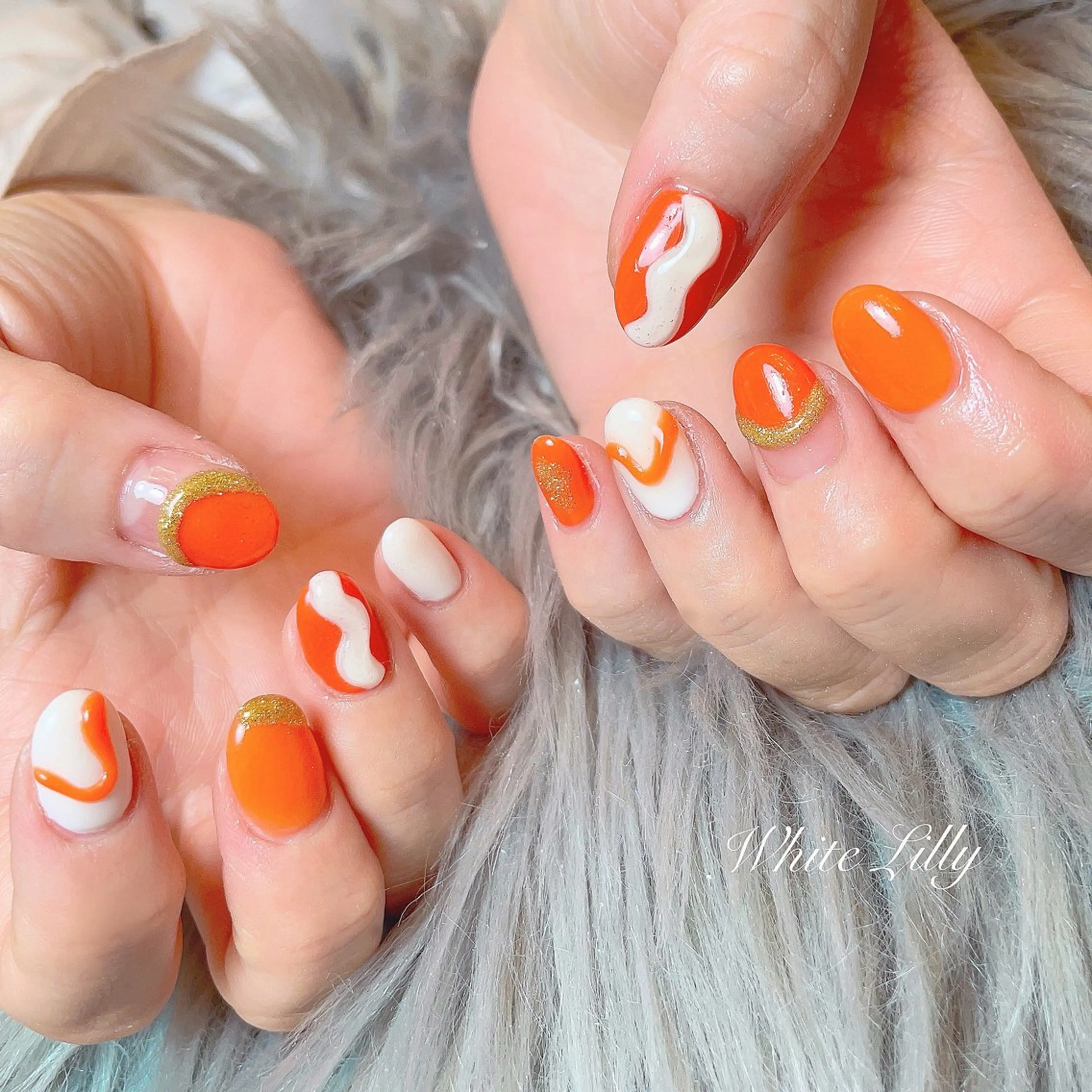 ネイル ハンドネイル White lily所属・牧田 雅世のネイルデザイン