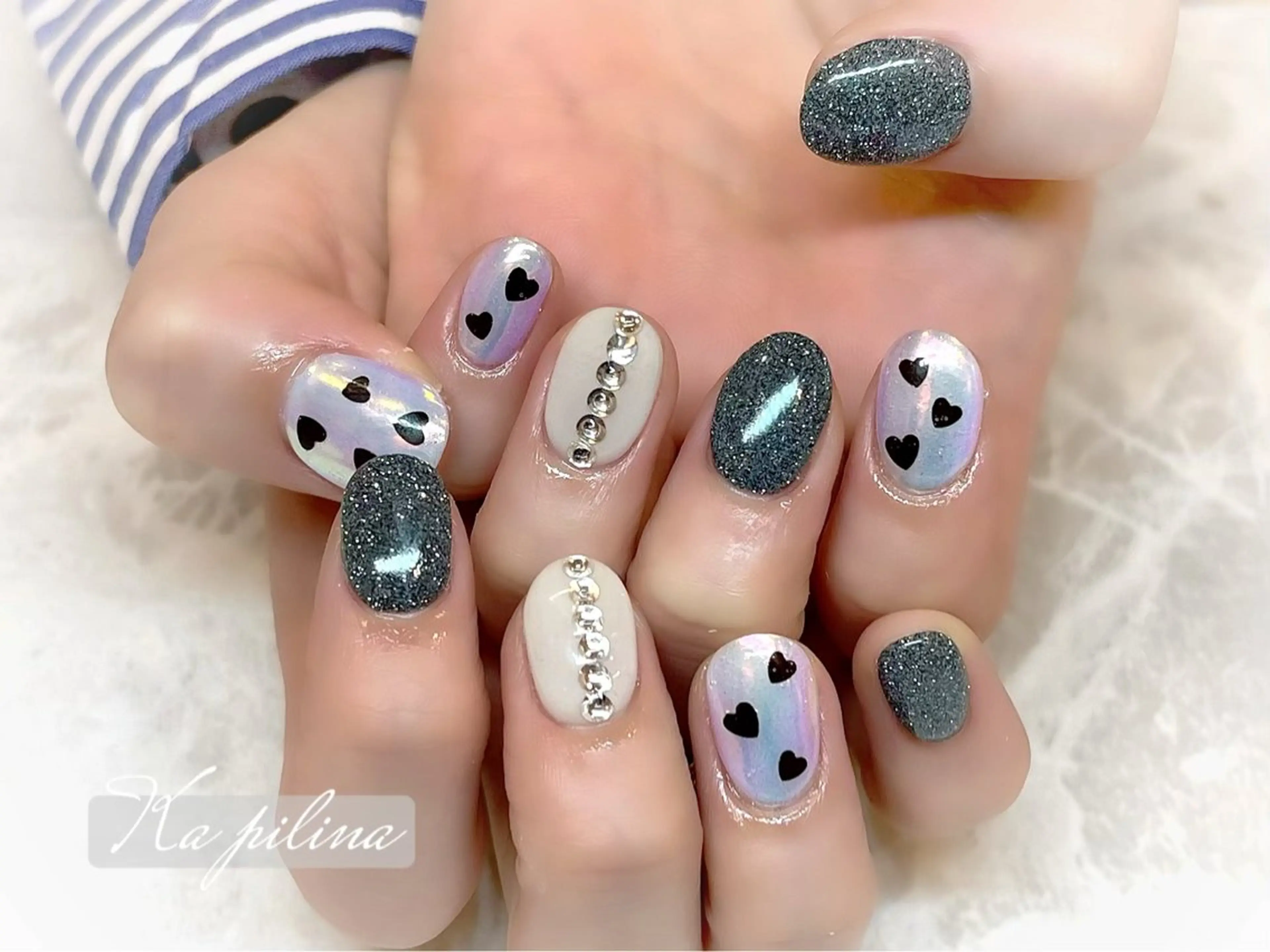 ネイル オーロラネイル フラッシュネイル Ka pilina所属・♡プライベートサロン Ka pilina♡のネイルデザイン