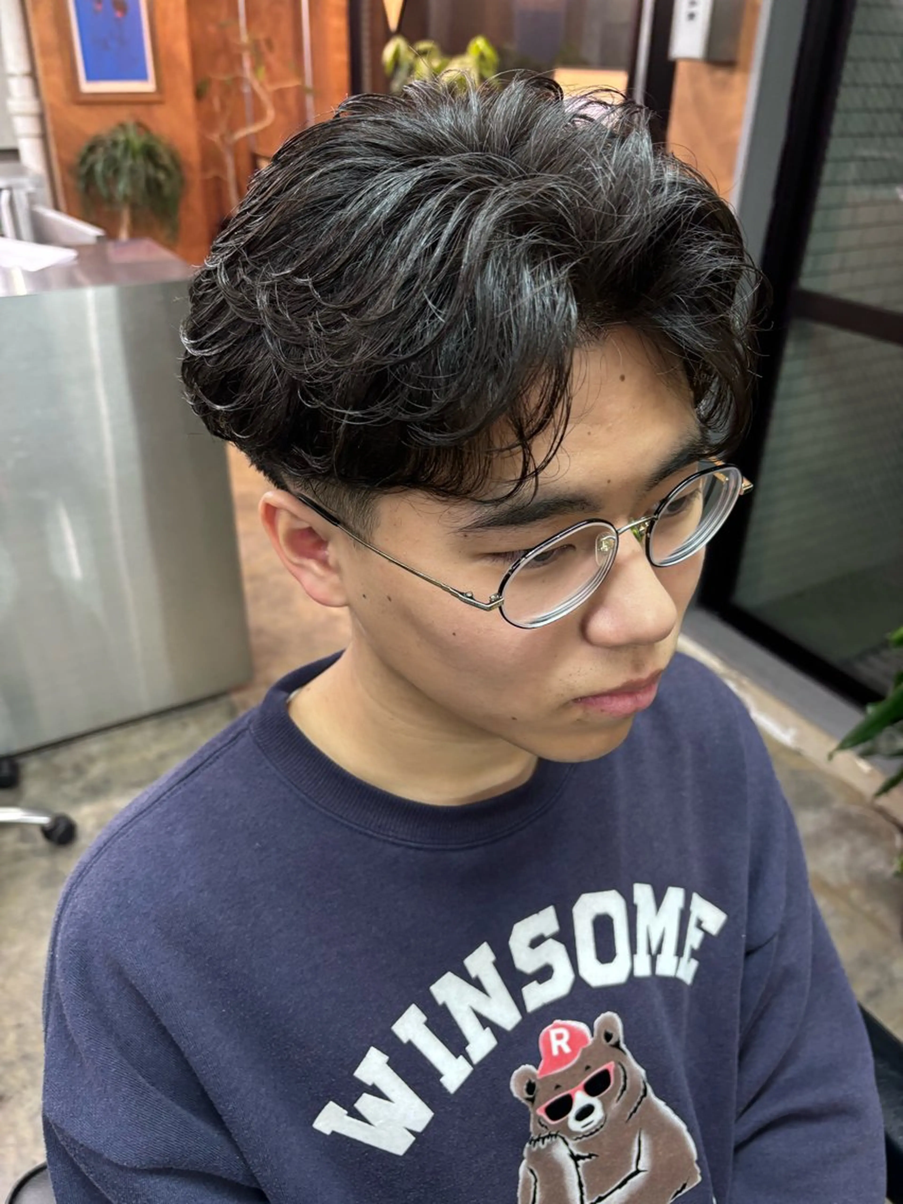 パーマ メンズ カット パーマ トリートメント 土岐 仁/メンズ専門 パーマ特化美容師🌀のヘアスタイル