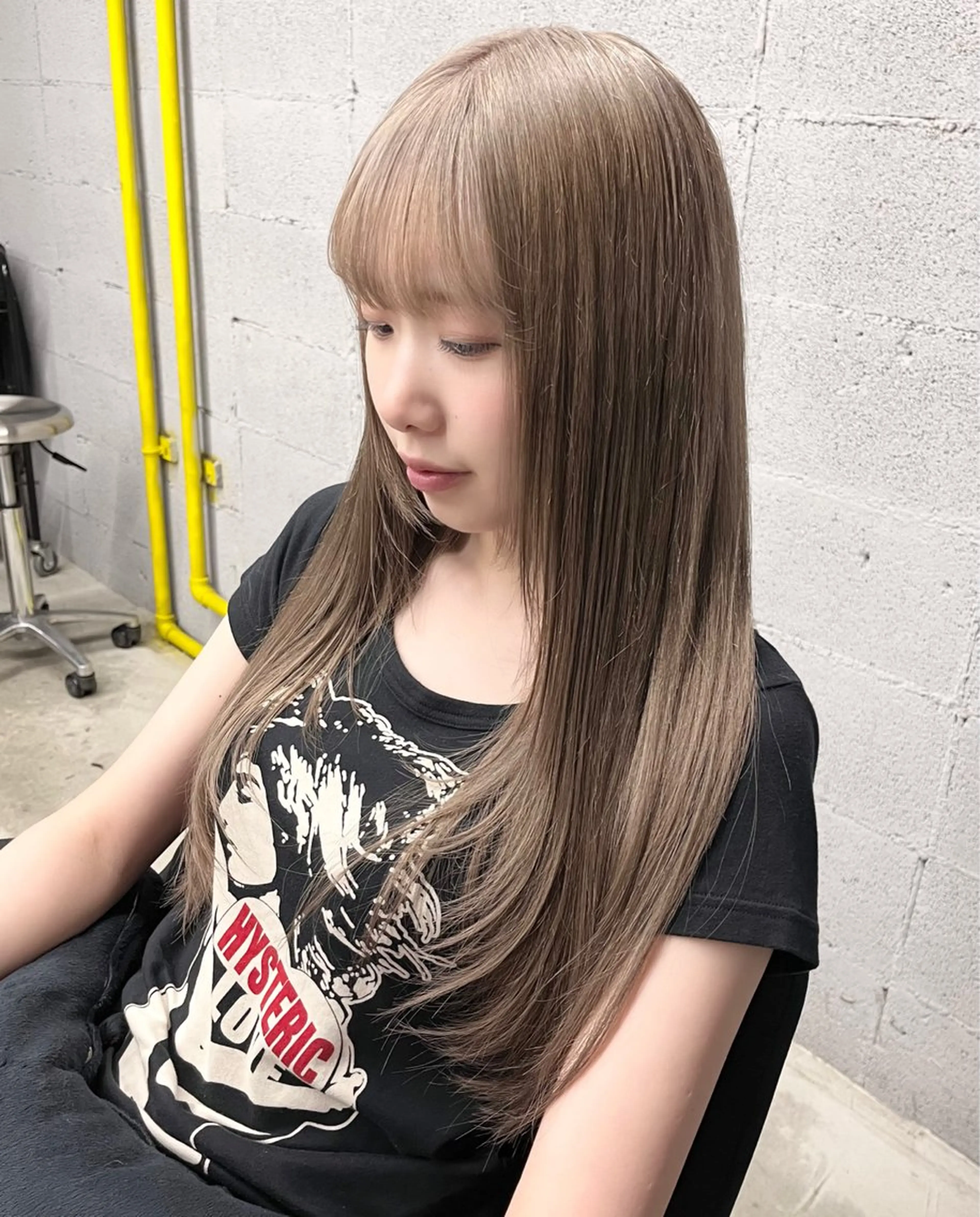 ロング カット ヘアカラー col sapporo所属・あざと可愛い💓 盛れる顔まわり/uiのヘアスタイル