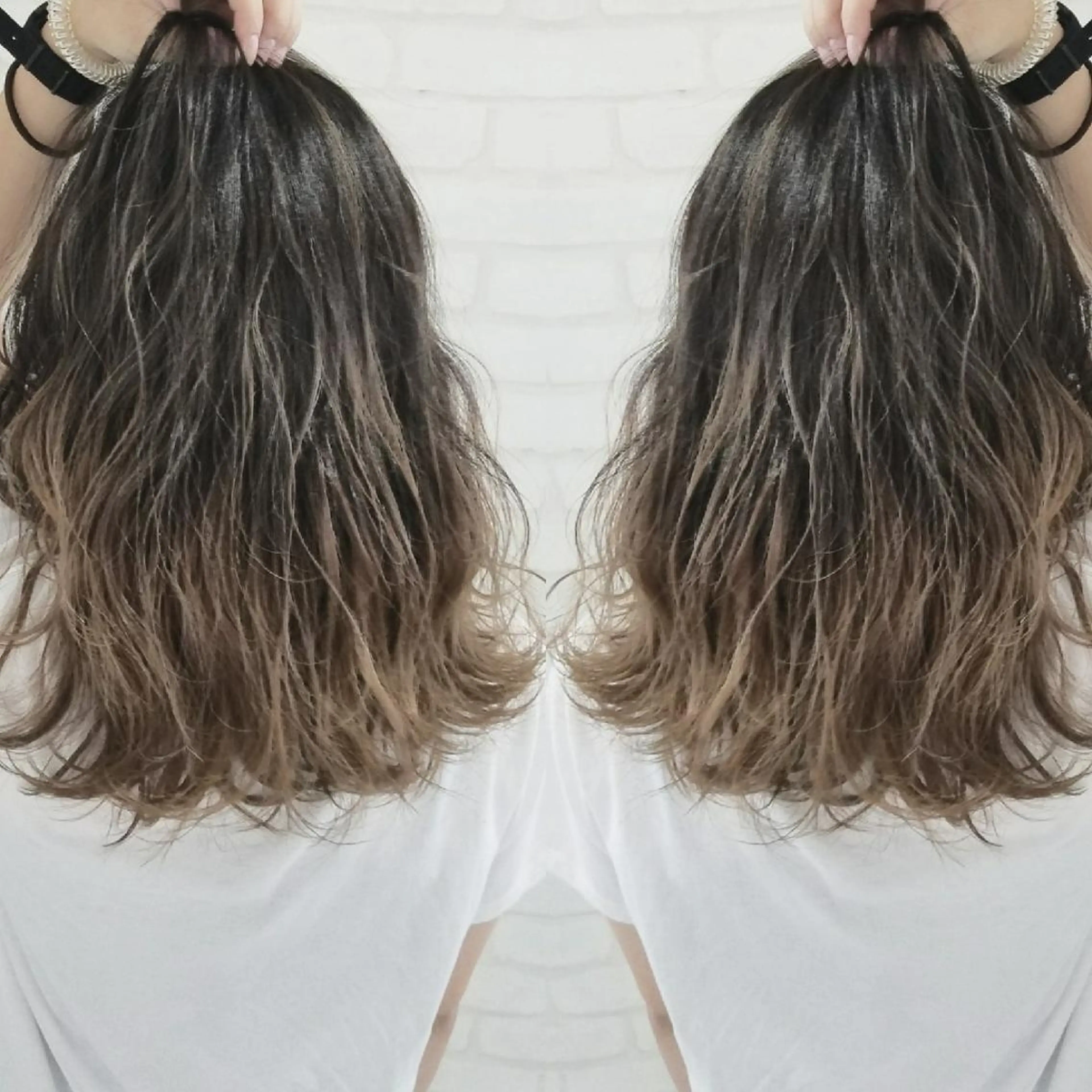 ミディアム ハイライト noa.所属・今中 小百合のヘアスタイル