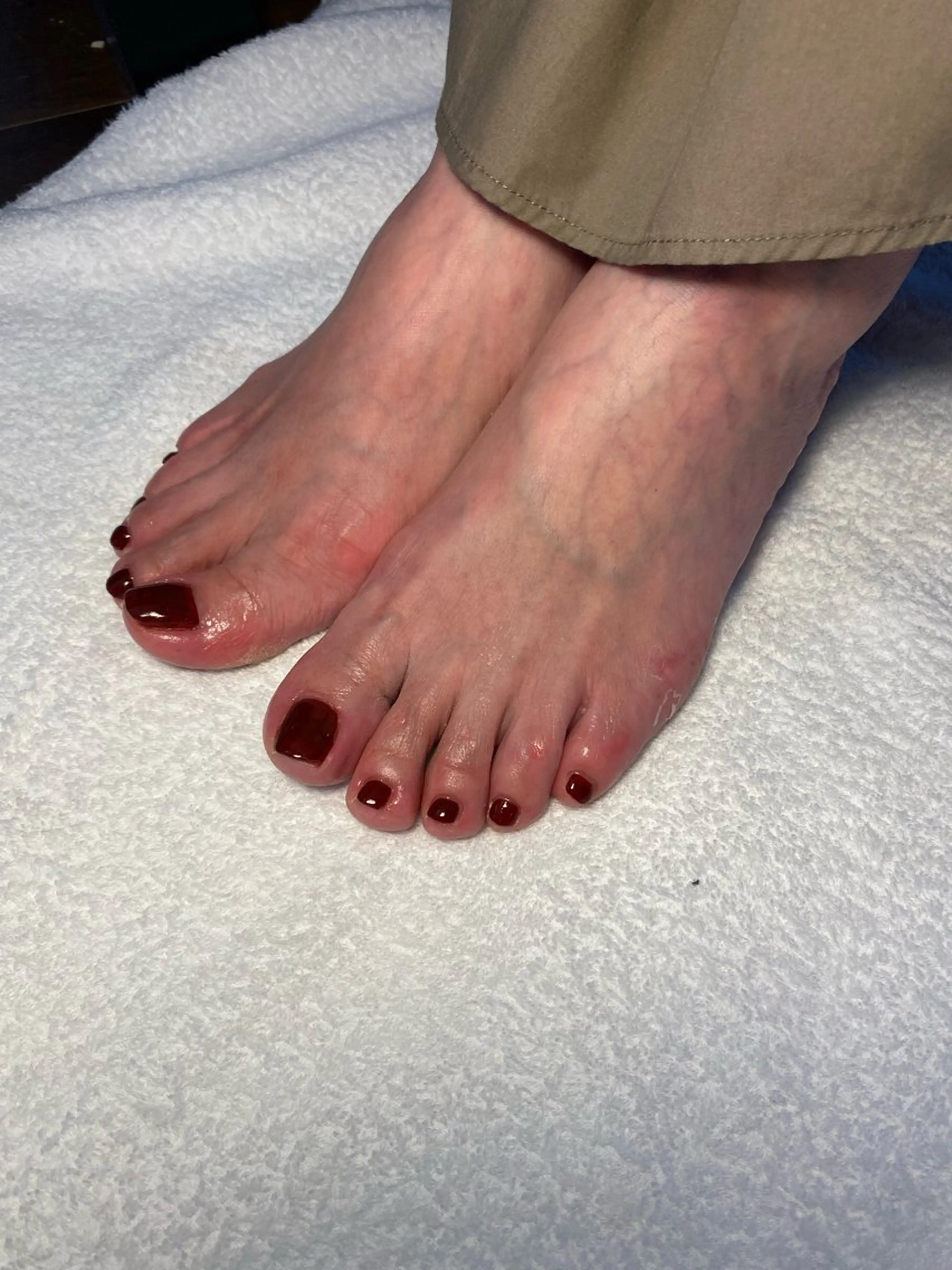 ネイル フットネイル ワンカラーネイル SUN nail所属・大津 萌子のネイルデザイン