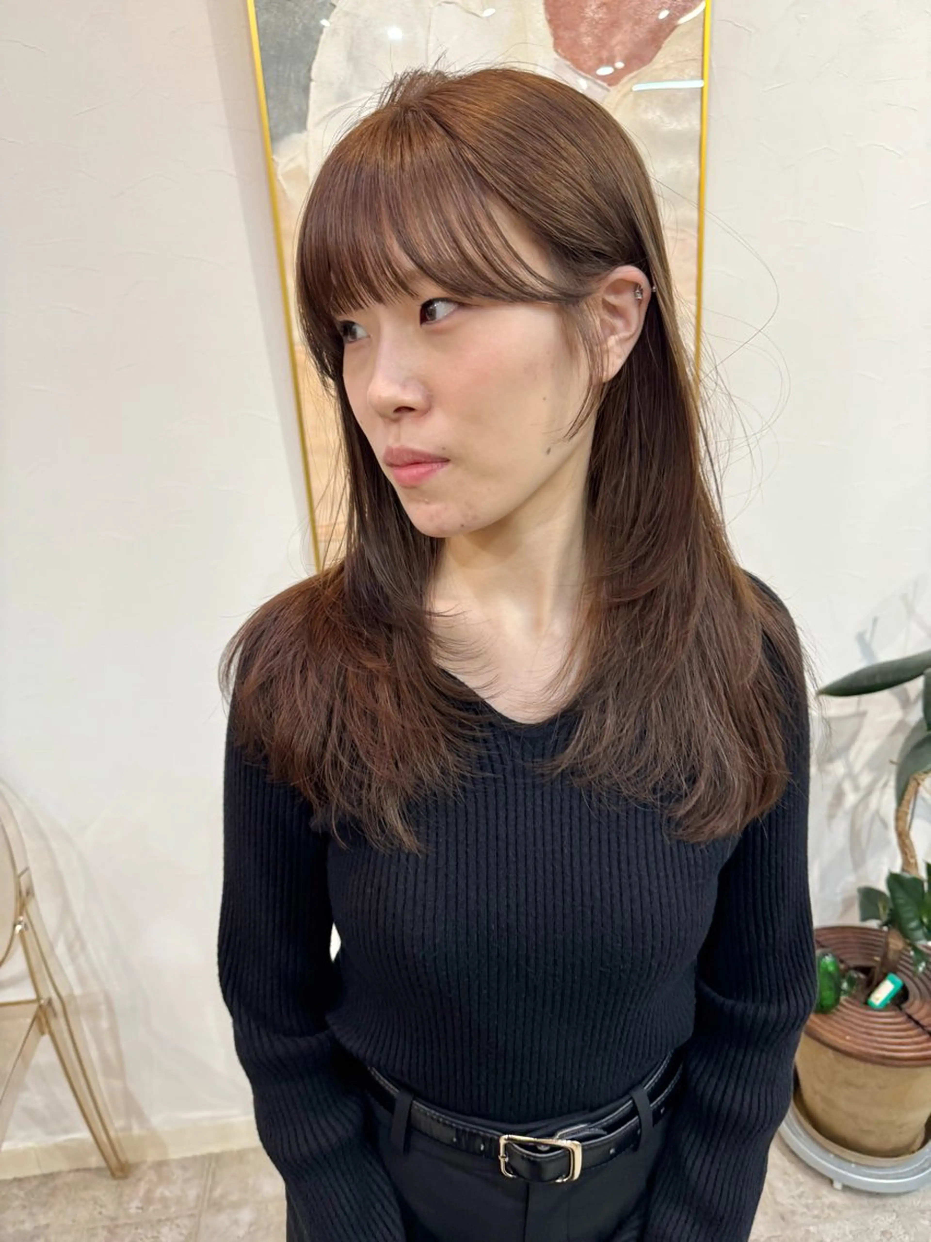 ロング カラー バレイヤージュ ブリーチ ケアブリーチ 透明感カラー ダブルカラー カット ヘアカラー lani 天神大名/ブリーチのヘアスタイル