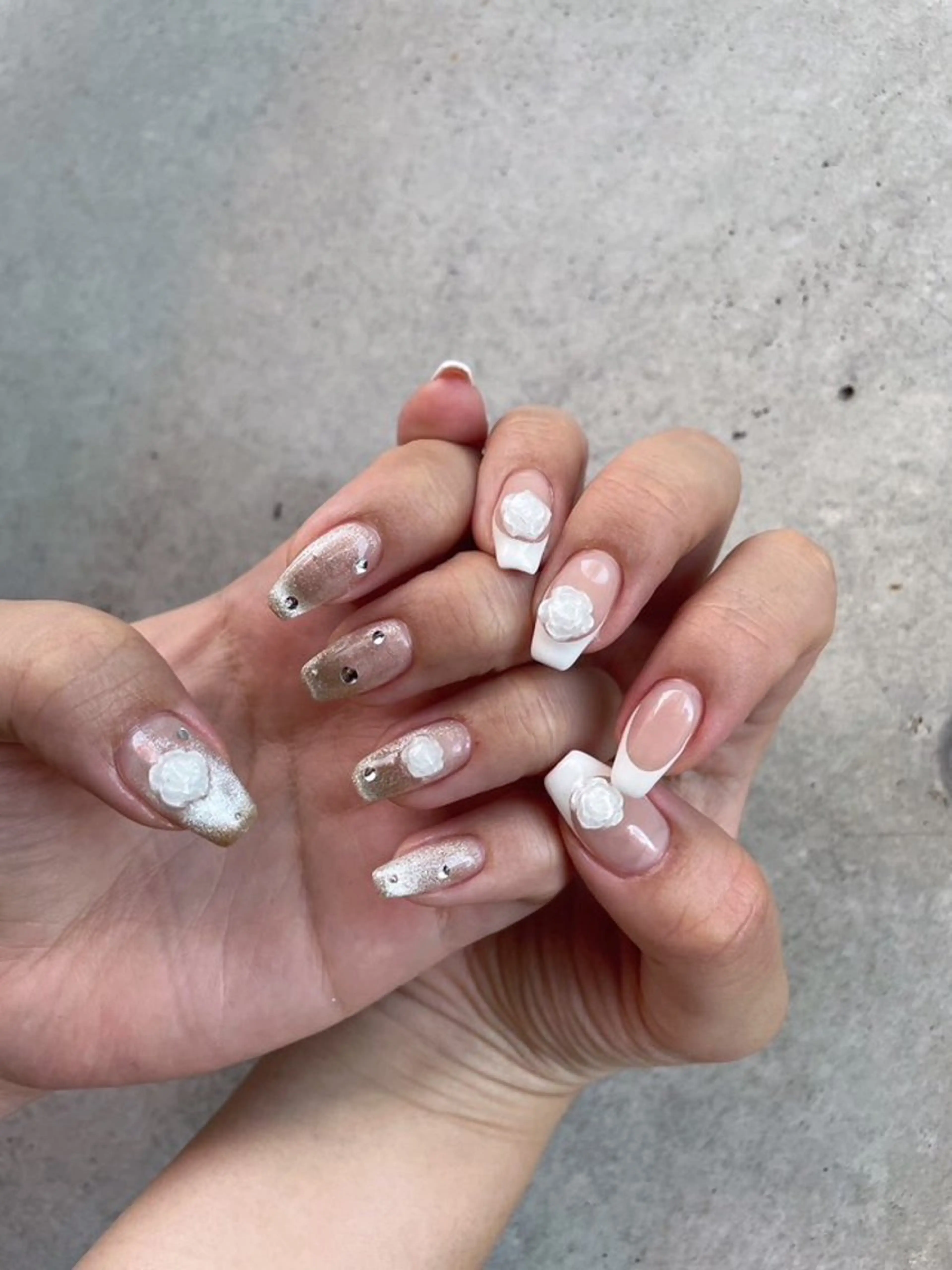 ネイル 持ち込み ニュアンスネイル ハンドネイル ハンドケア Charme. NOBUKOのネイルデザイン