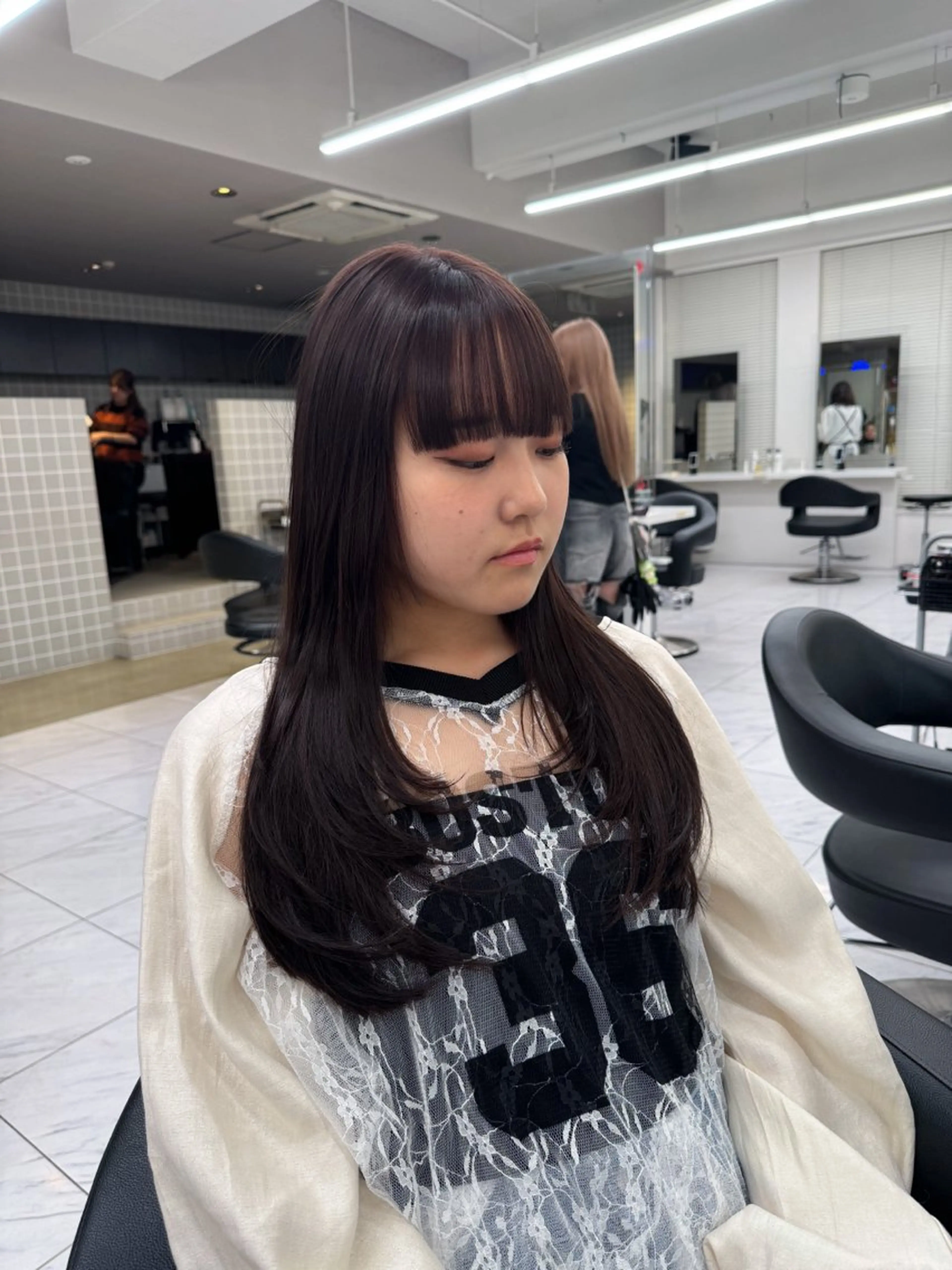 ロング カラー ヘアアレンジ Over hair_ misakiのヘアスタイル