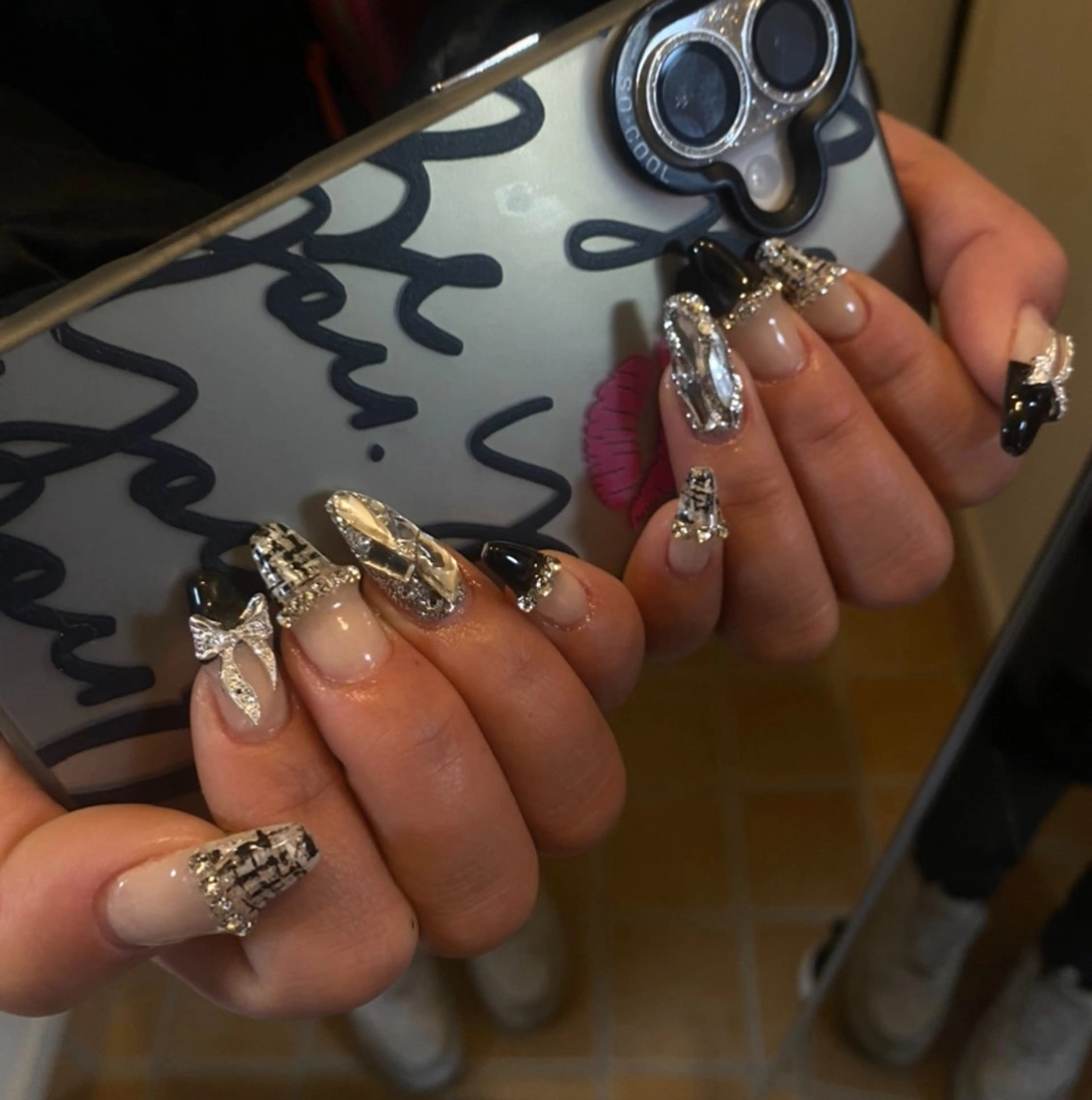 ネイル 長さ出し ロングネイル 𝐒. 𝐒𝐚𝐰𝐚のネイルデザイン