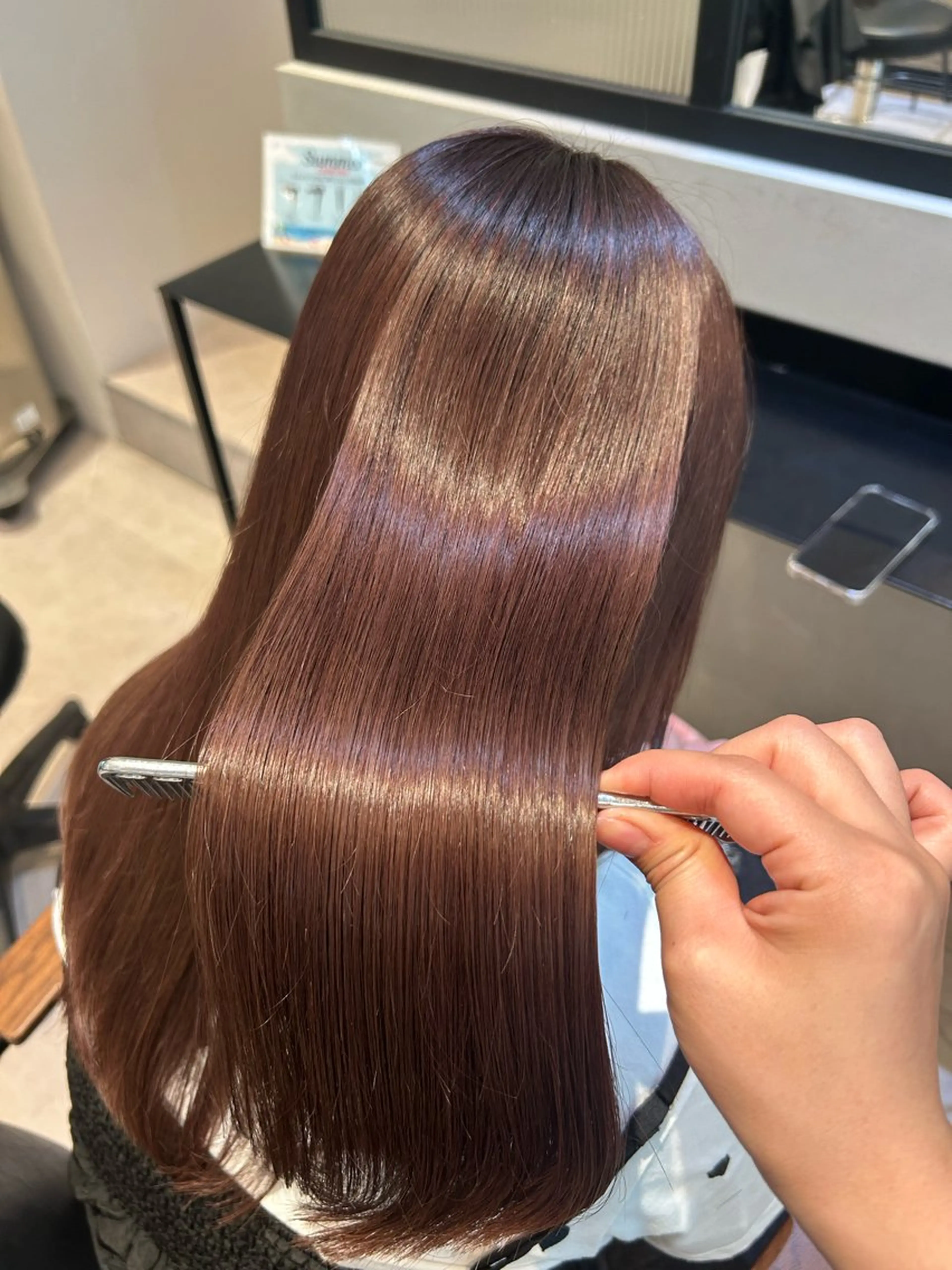 ロング カラー ヘアアレンジ ヘアカラー トリートメント 縮毛矯正/カット/ 韓国ヘア/蛯原🍤のヘアスタイル