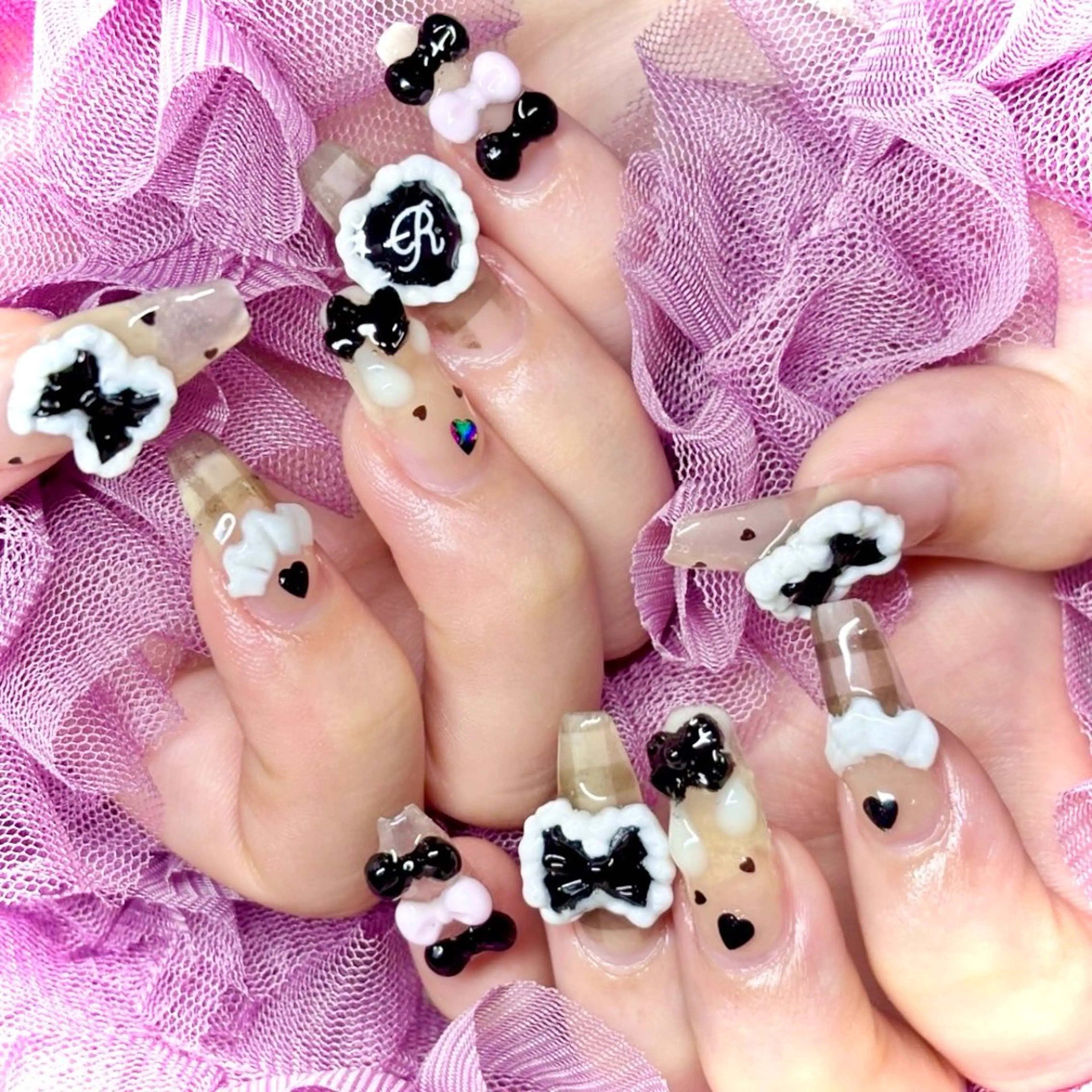 ネイル 韓国ネイル スカルプネイル ワンホンネイル miminon 自宅ネイルサロンのネイルデザイン