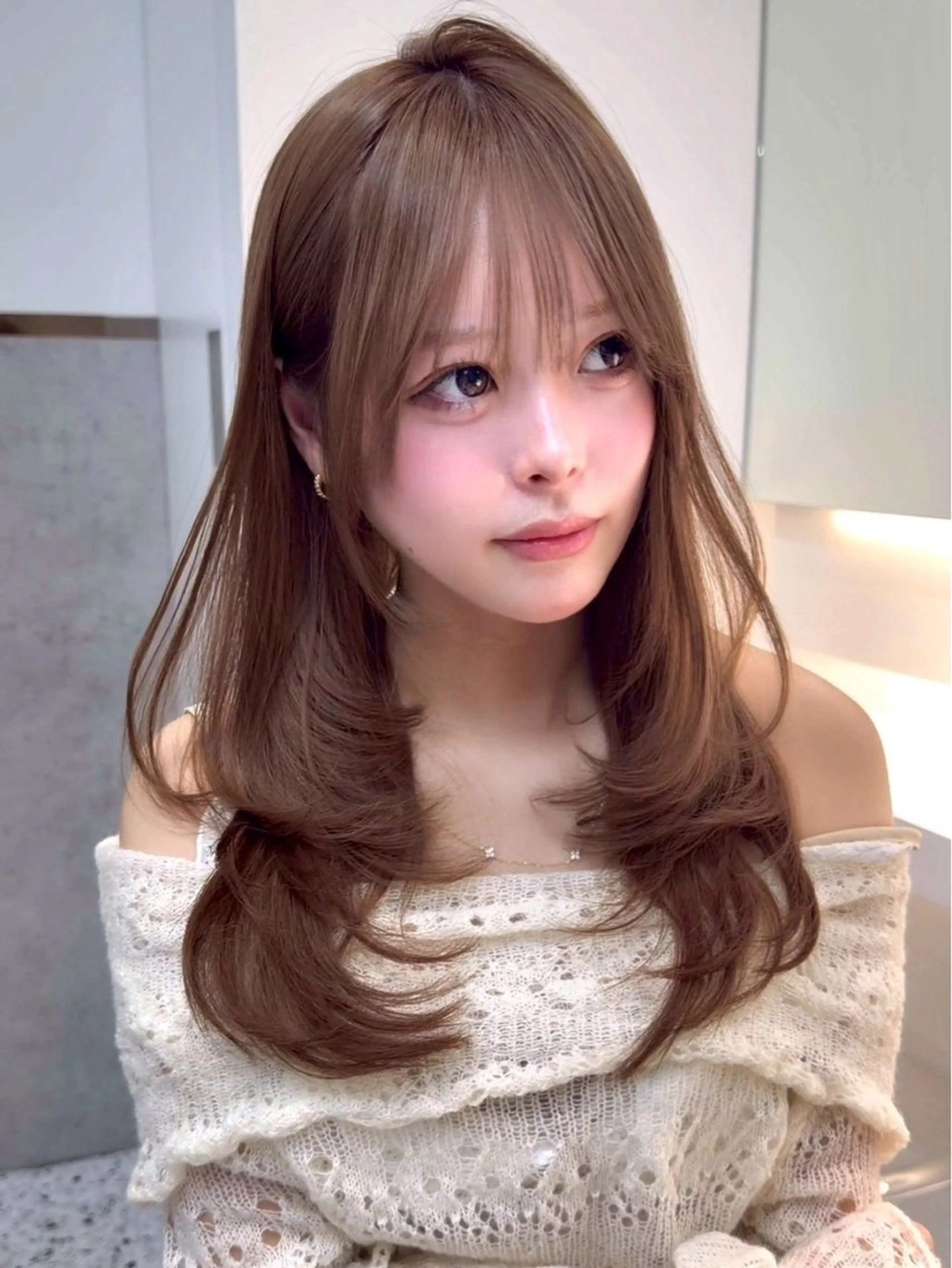 ロング レイヤーカット ヘアカラー 🎀透明感カラー shizuka🎀のヘアスタイル