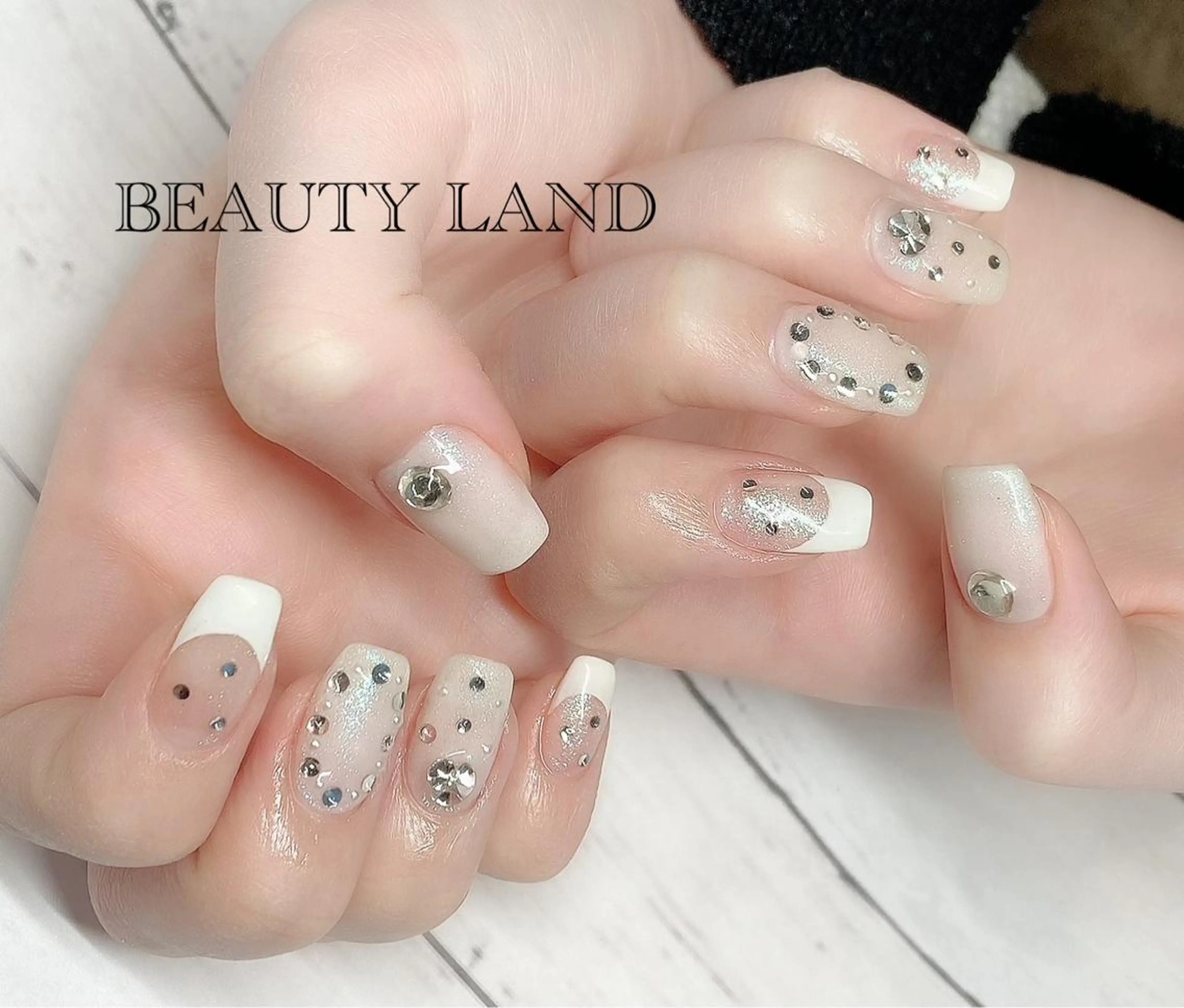 ネイル ストーンネイル ハンドネイル 市川駅 ✿中津のネイルデザイン