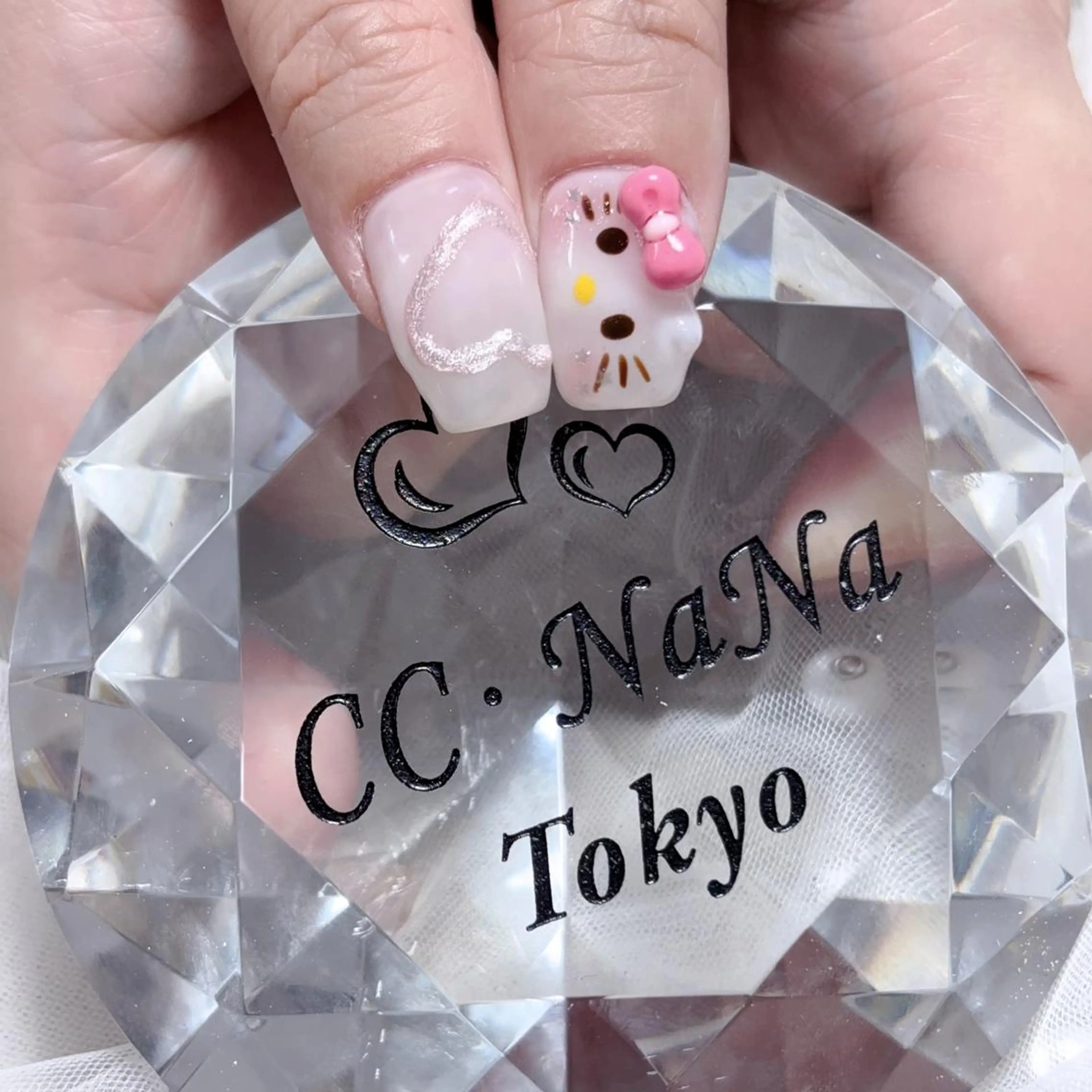 ネイル ハンドネイル CC NaNa ワンホンネイル🌙Nのネイルデザイン