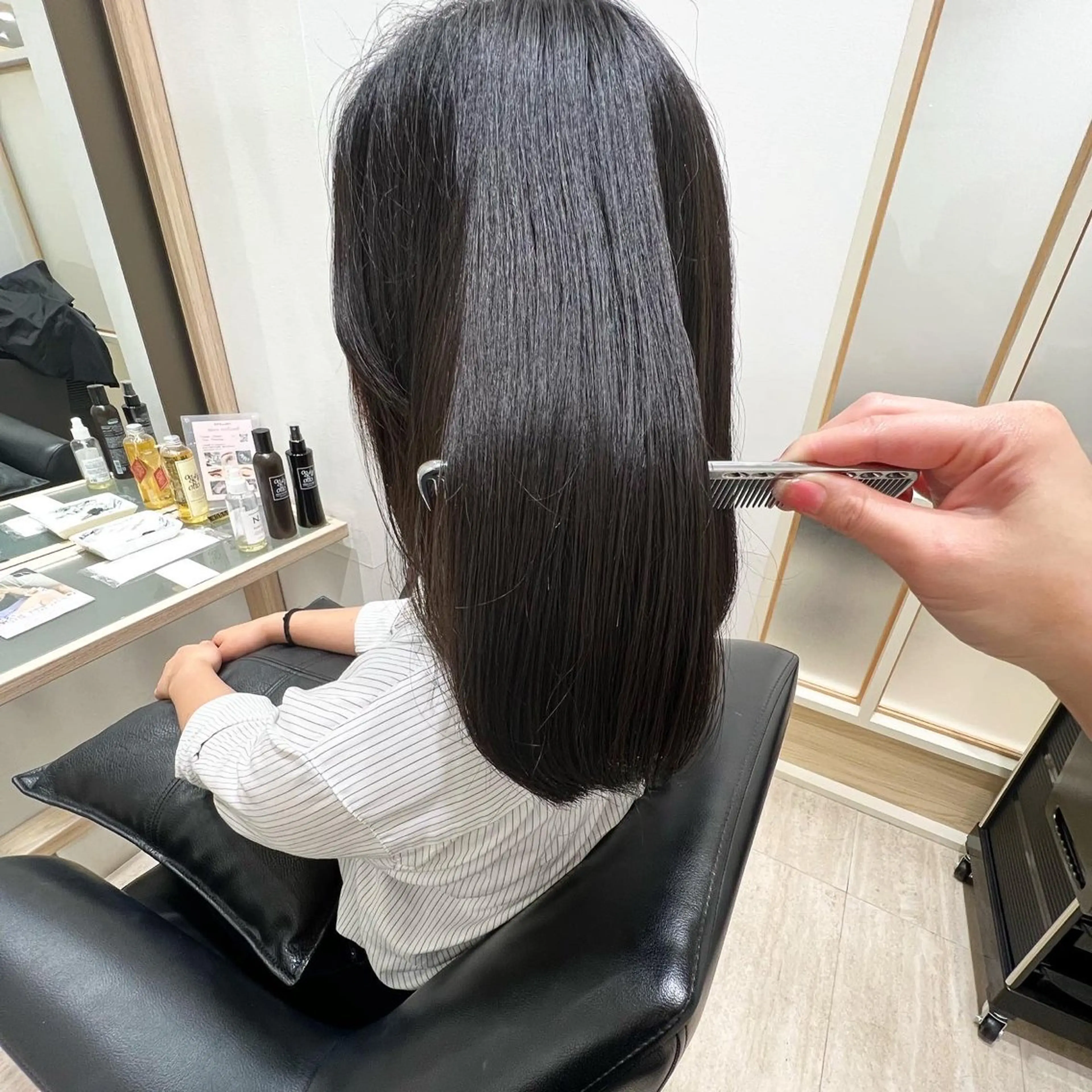 セミロング 髪質改善/レイヤー カット🩵Ami🩵のヘアスタイル