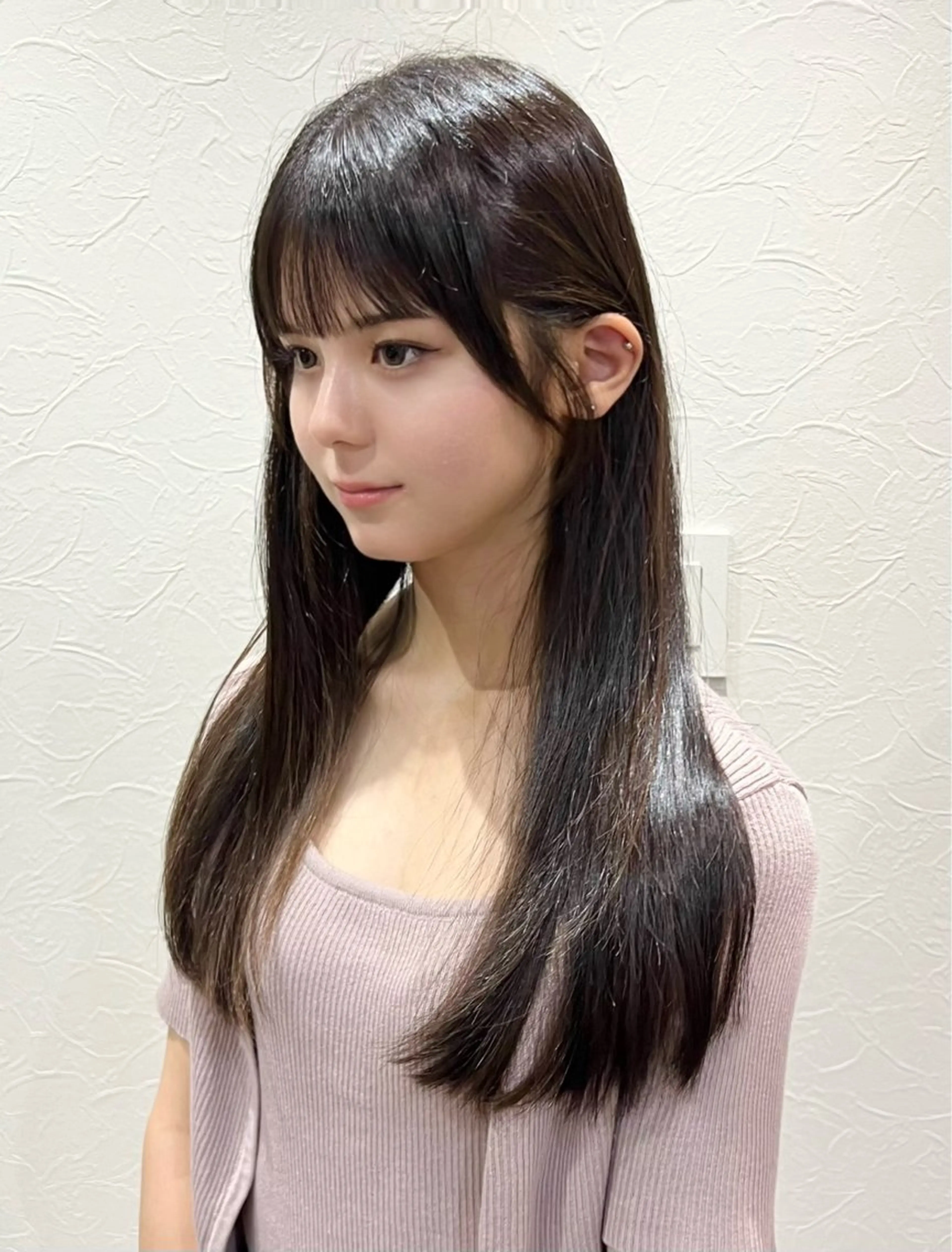 ロング カラー カット 縮毛矯正 トリートメント ヘッドスパ Kasumi /伏見 /髪質改善/ロングのヘアスタイル