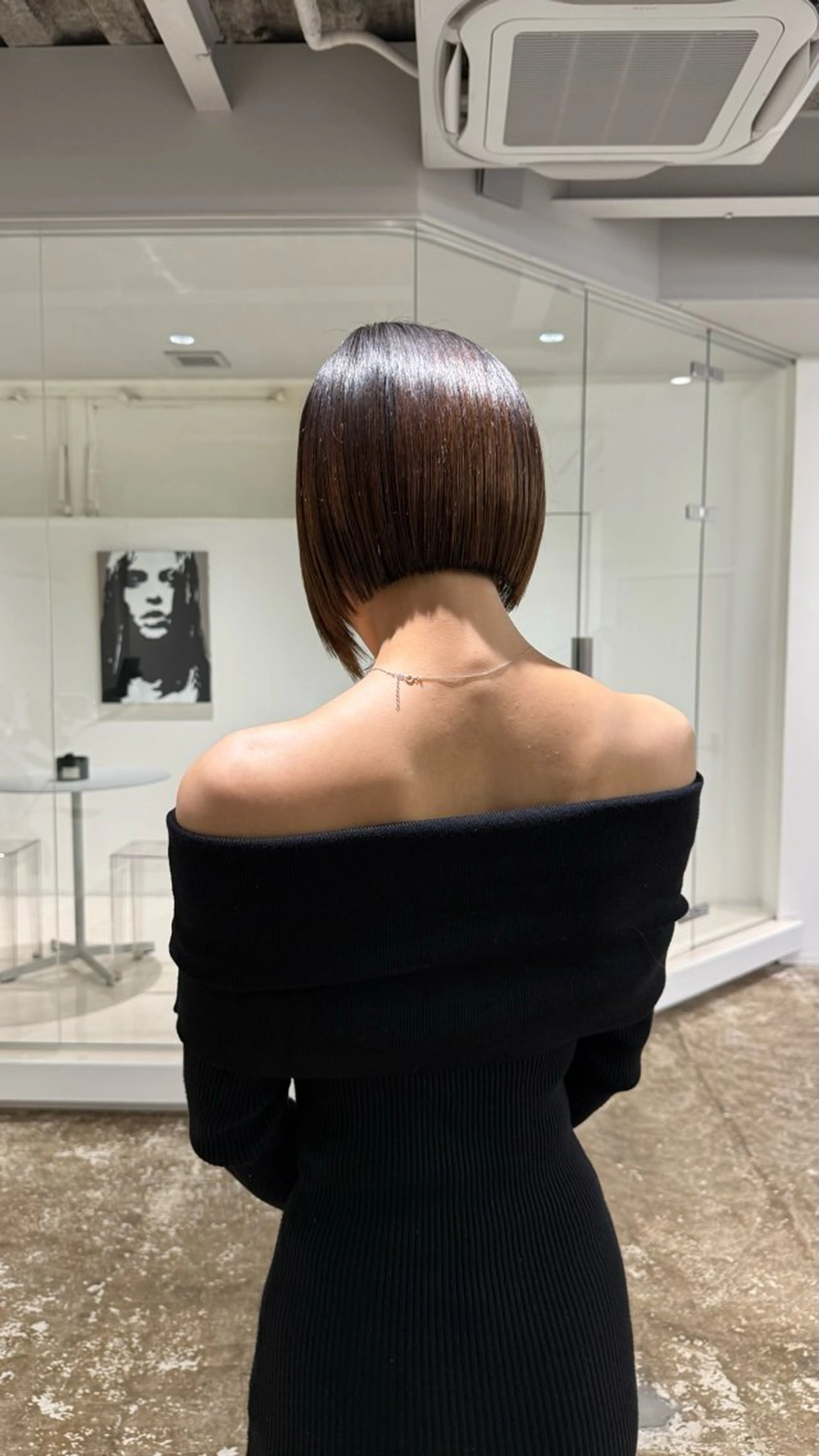 ショート ボブ 朴谷 奏花のヘアスタイル