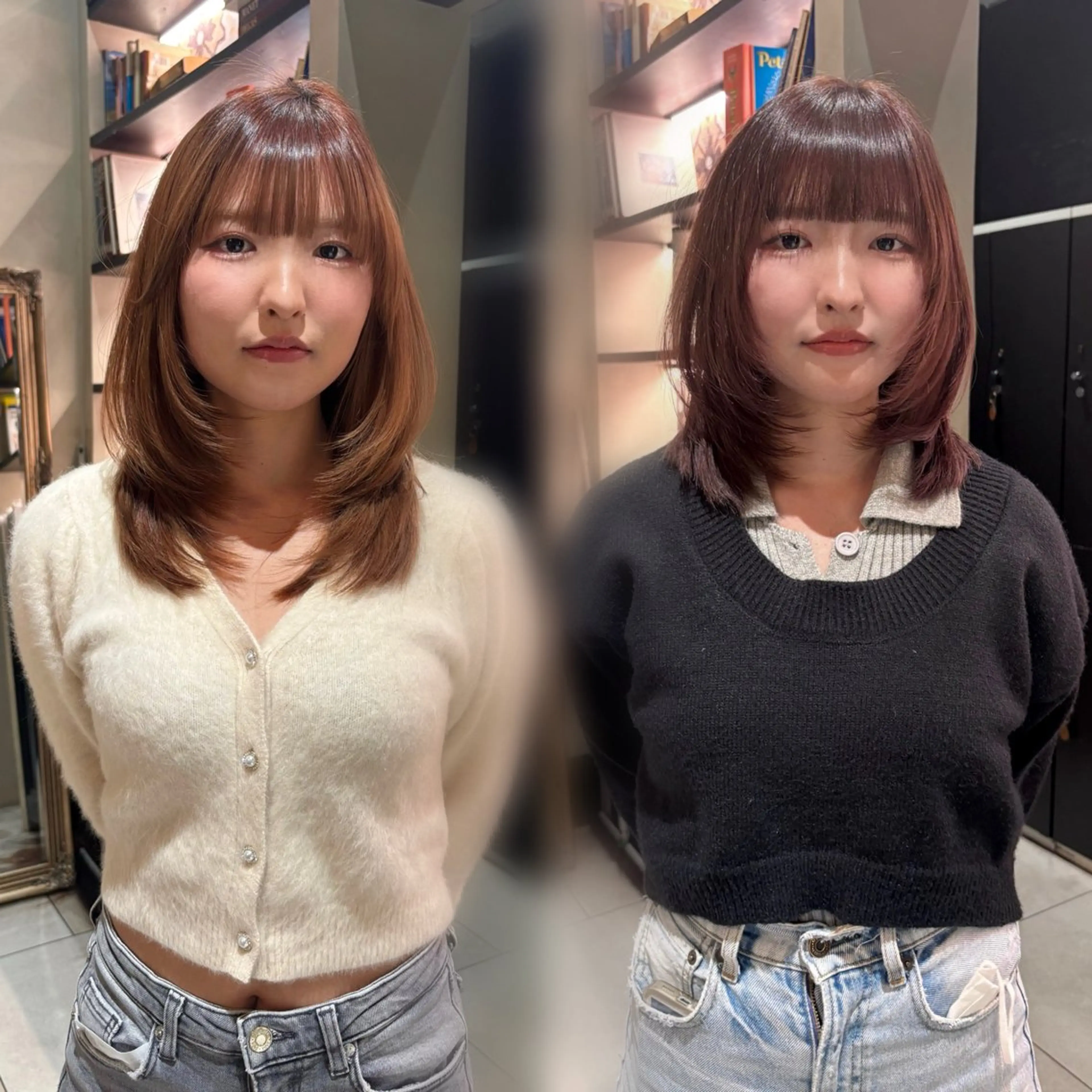 ミディアム カット ⠀ リコのヘアスタイル