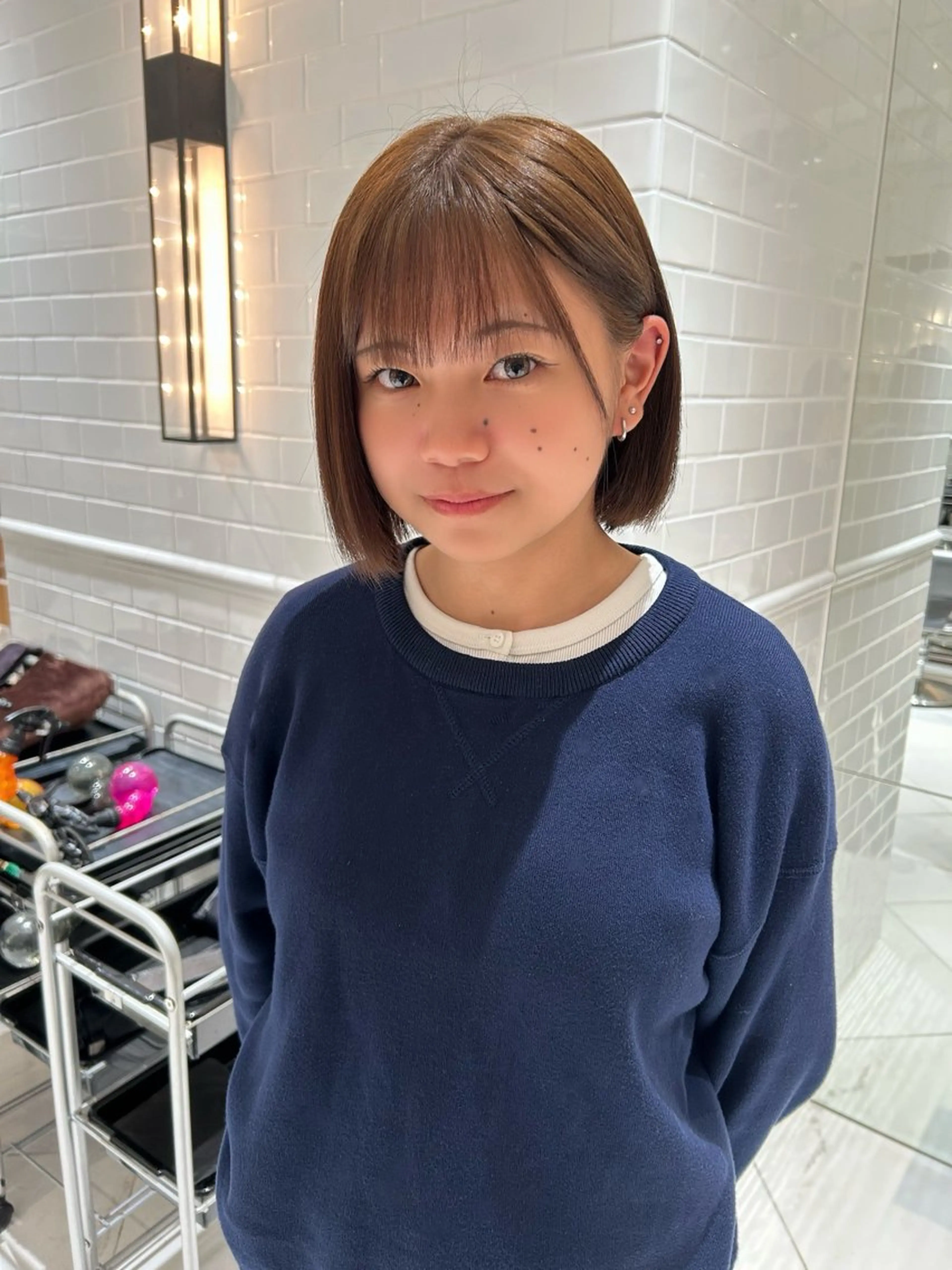ショート カラー ベージュカラー 透明感カラー ヘーゼル chord seventh コードセブンス所属・Manaka ☺︎のヘアスタイル