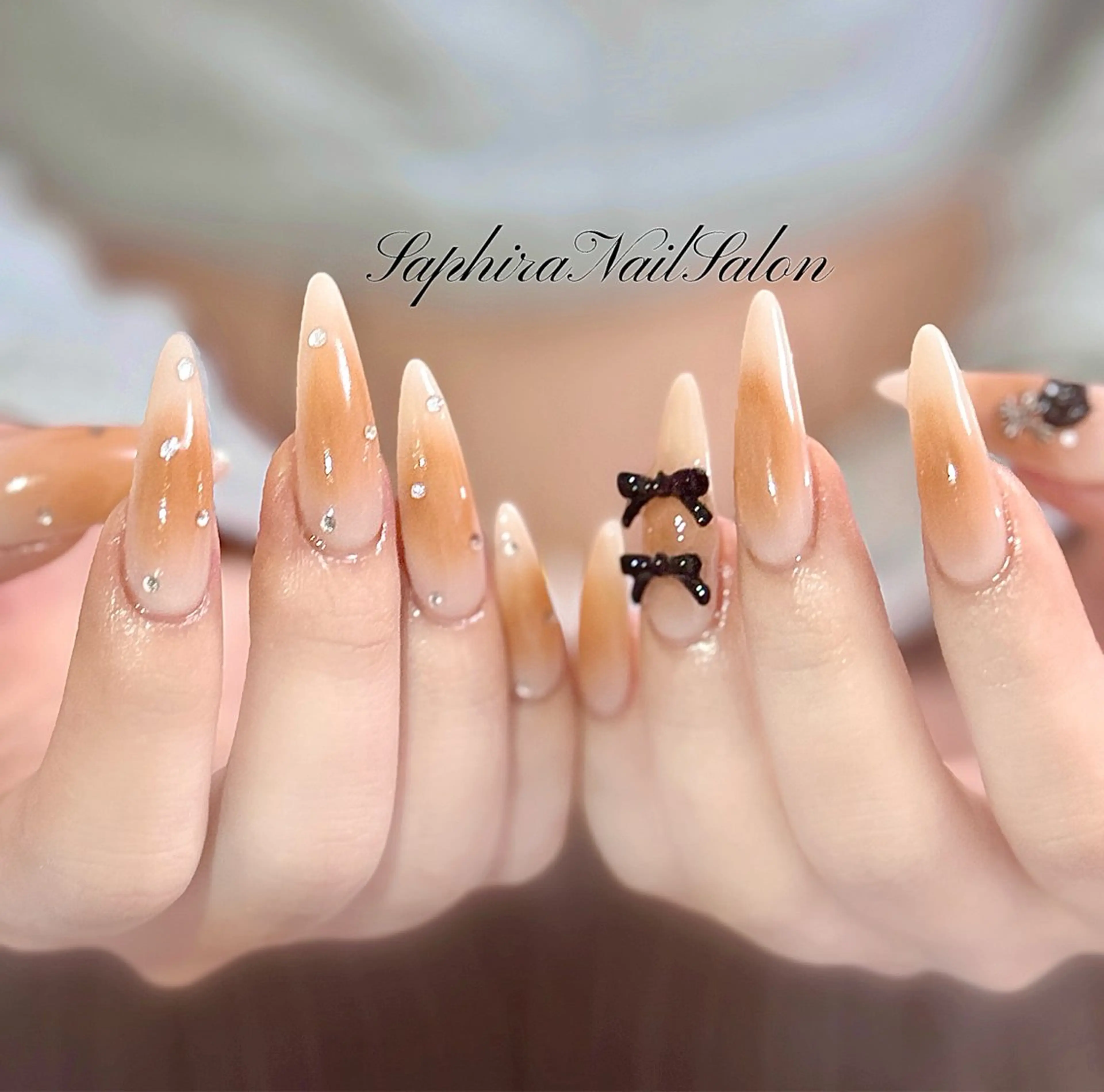 カラー ハンドネイル Saphiraネイル サロン錦糸町のネイルデザイン