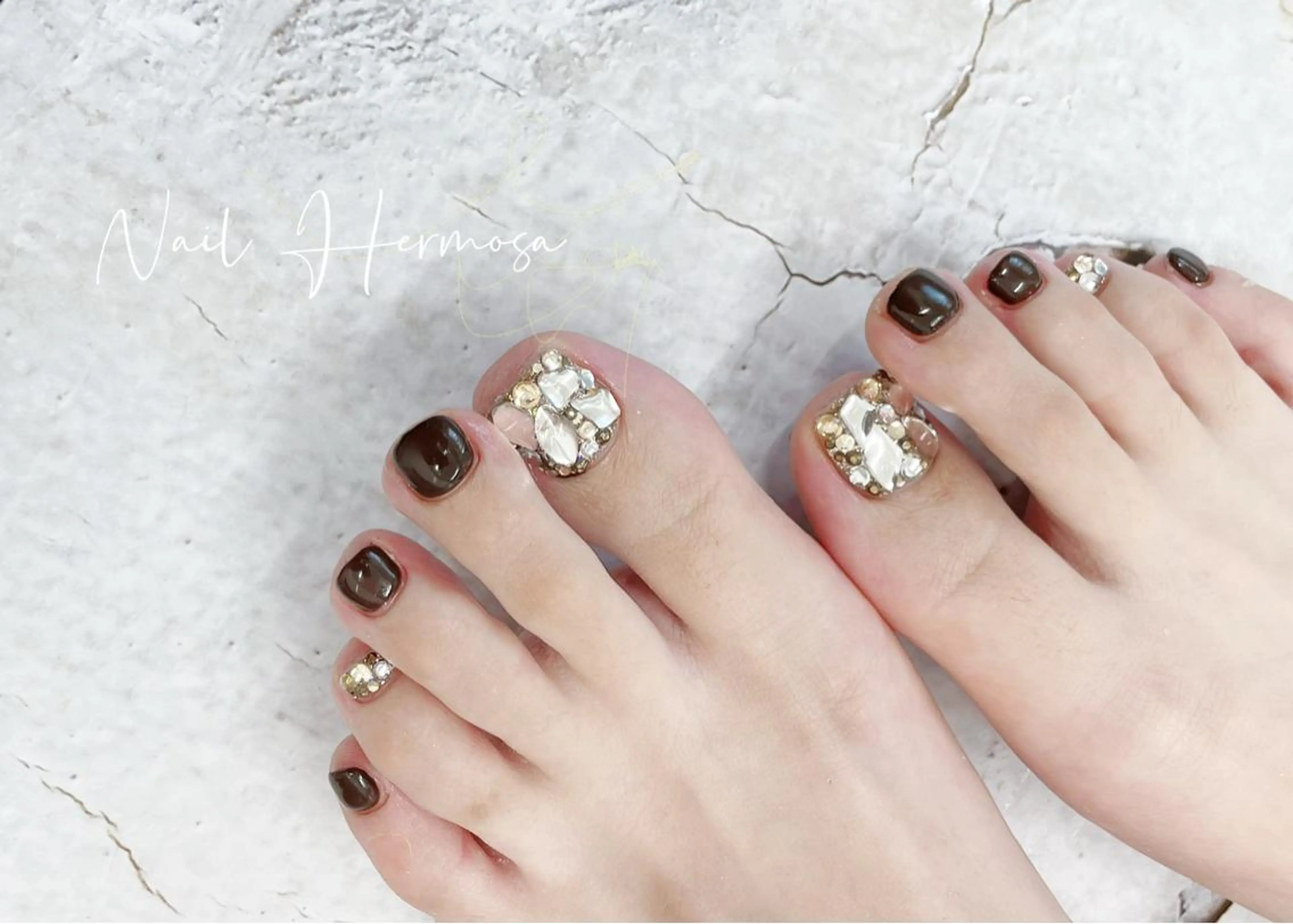 ネイル 桜ネイル 長さ出し フラッシュネイル フラワーネイル フットネイル フットネイル ネイル エルモサのネイルデザイン