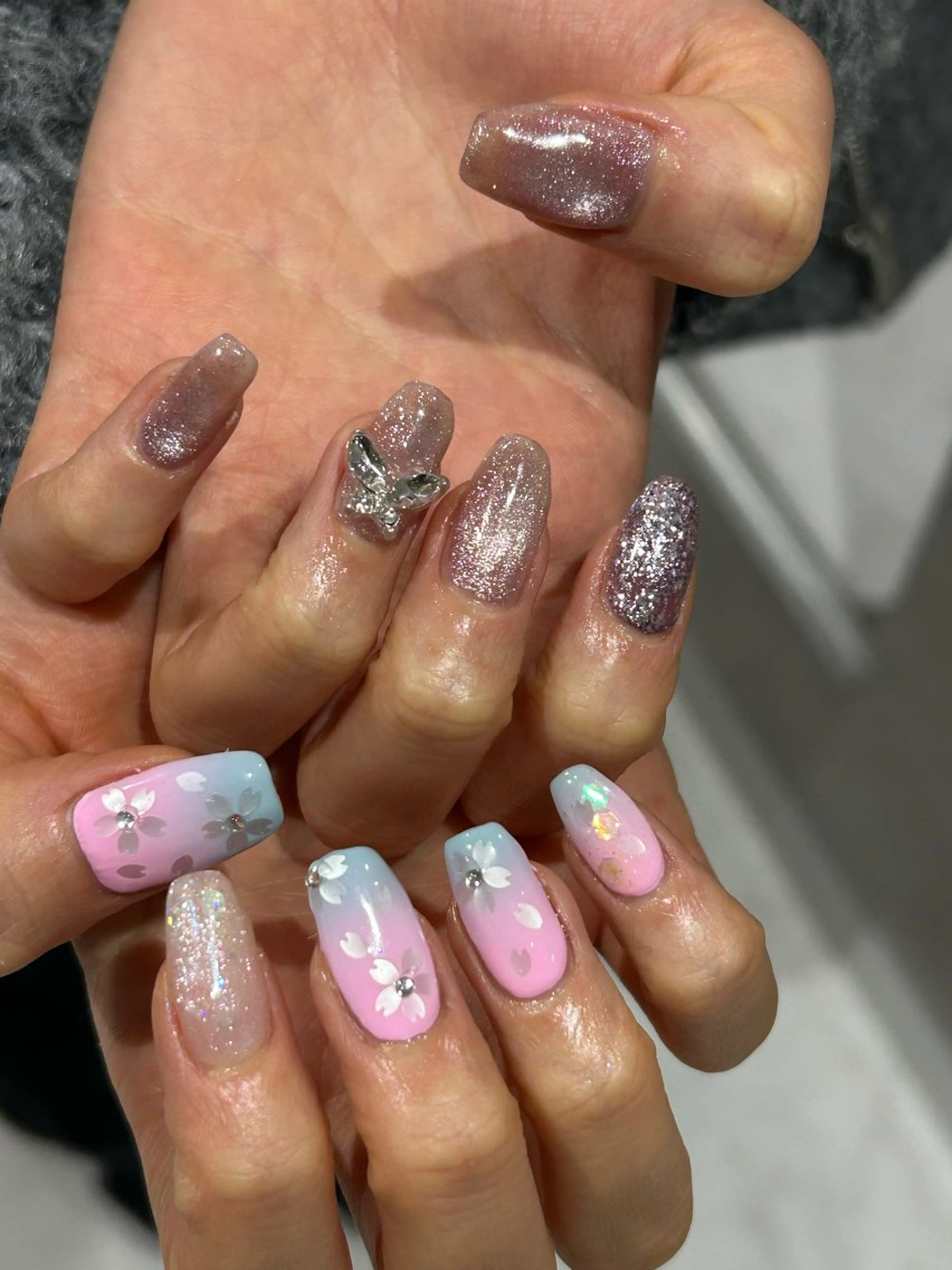 ネイル 桜ネイル 大山 なつみのネイルデザイン