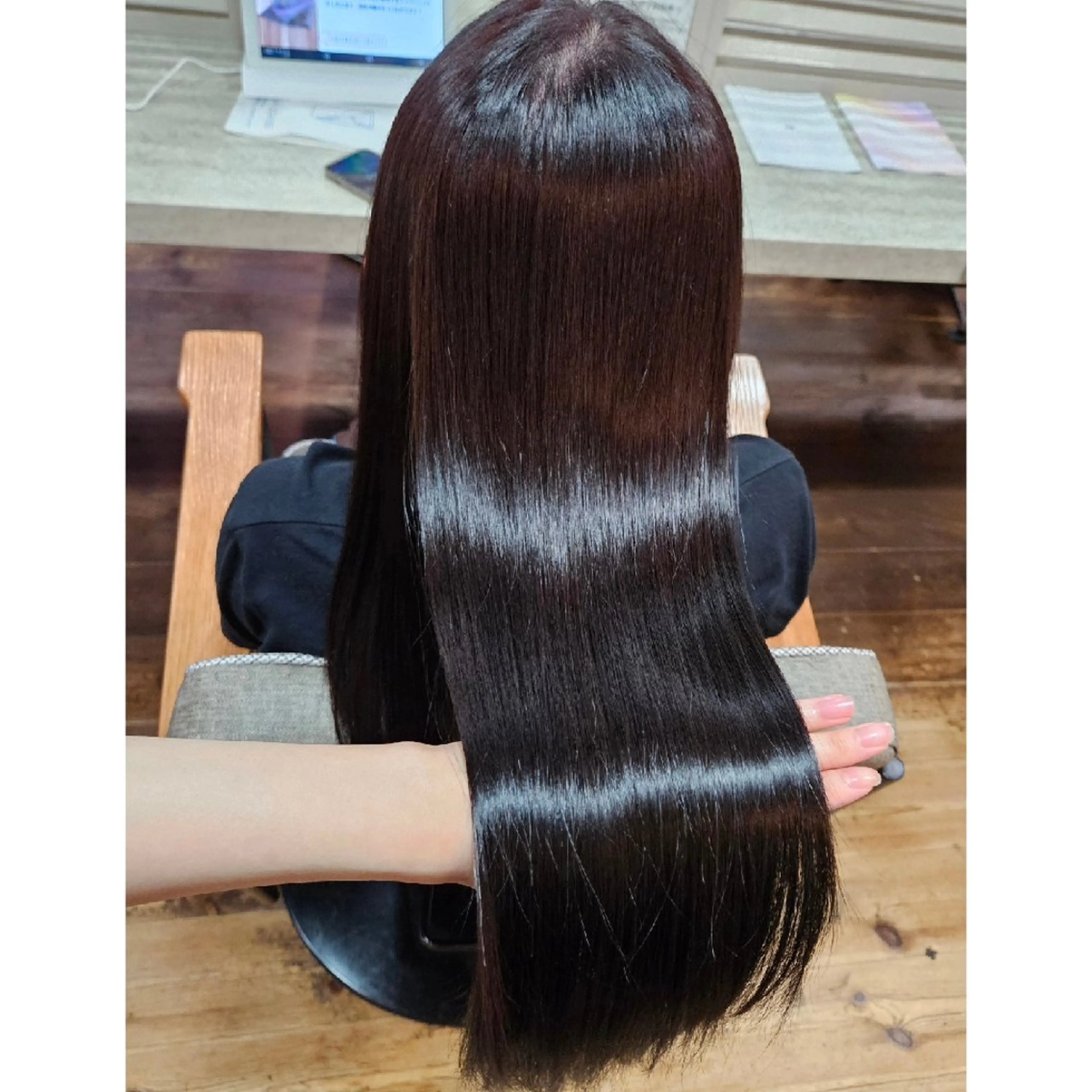 ロング カラー パーマ トリートメント 酸性ストレート ストレートパーマ カット ヘアカラー 縮毛矯正 髪質改善サロン🍃 AIRI のヘアスタイル