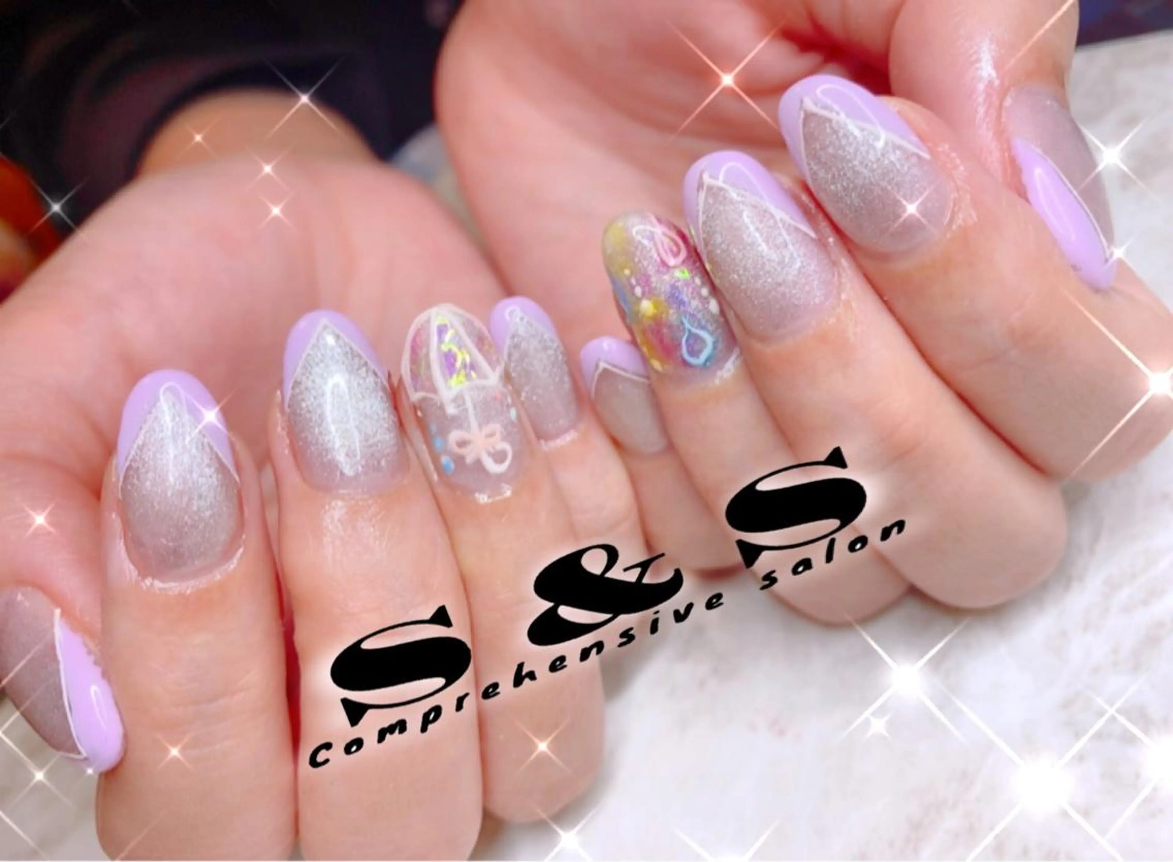 ネイル アートネイル 長さ出し メンズネイル 持ち込み スカルプネイル S&S 村田小百合のネイルデザイン