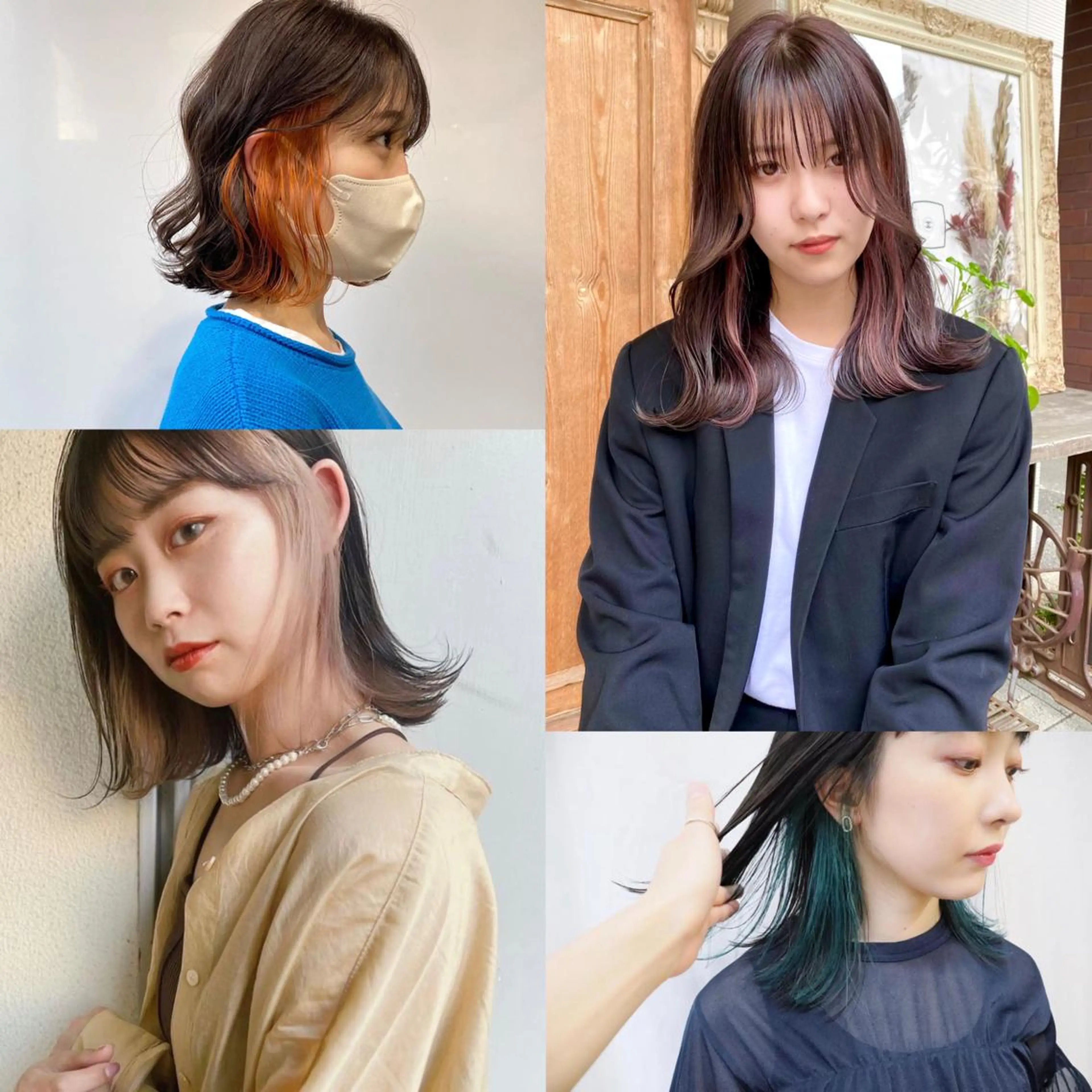 ミディアム カラー レイヤーカット/ 縮毛矯正/ミサキ💐のヘアスタイル