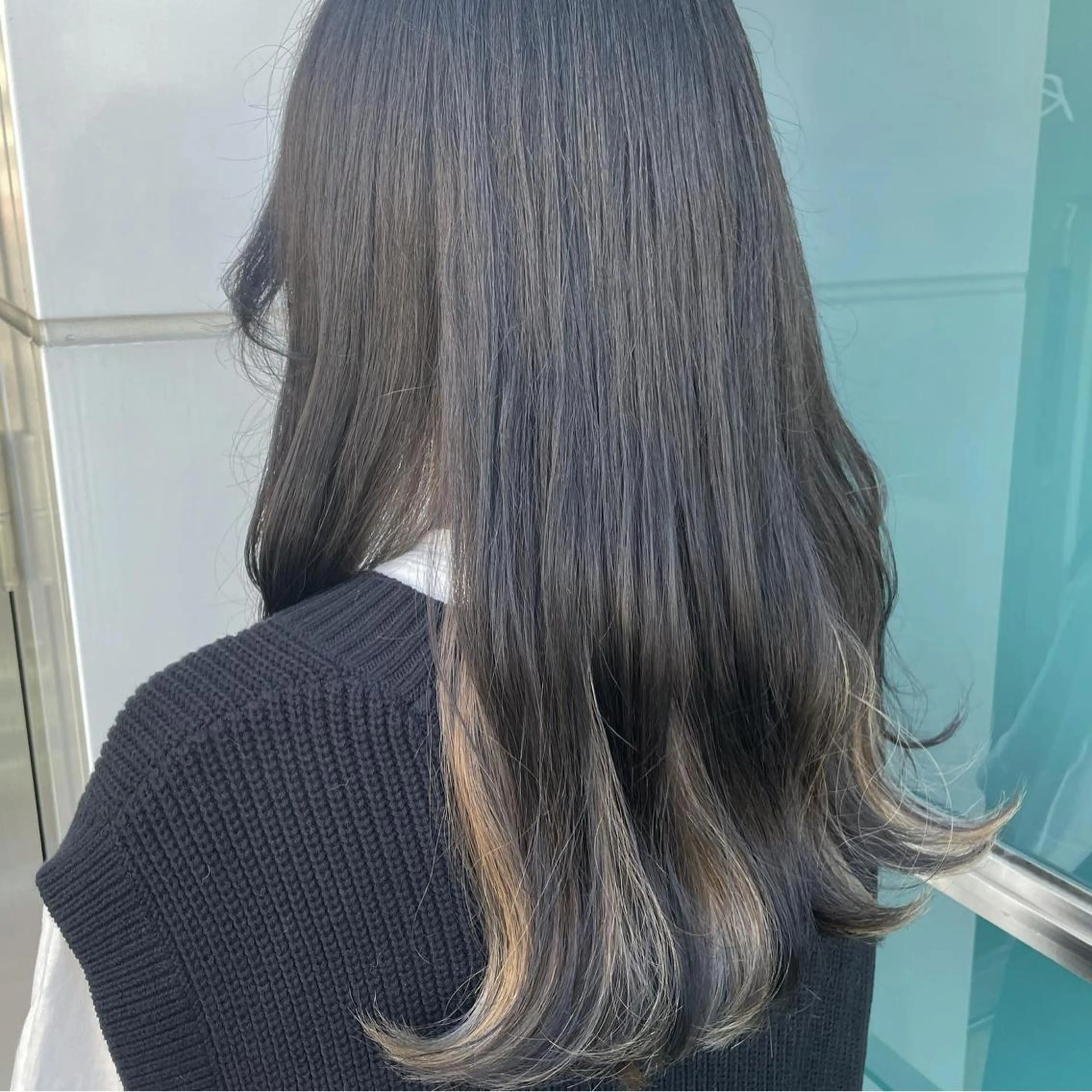 ロング カラー 韓国レイヤー/髪質 改善/縮毛🤍吉田のヘアスタイル
