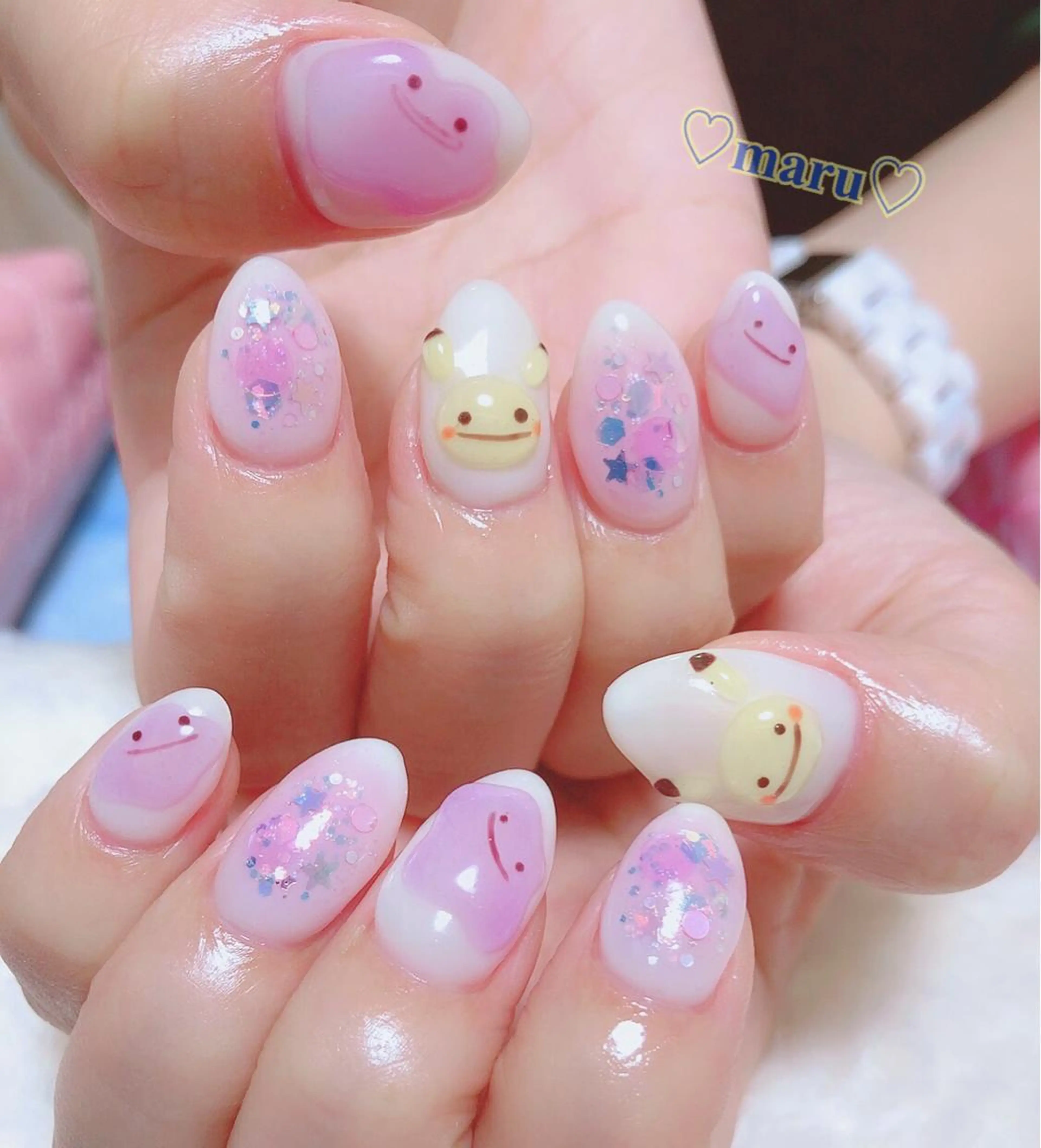 ネイル アートネイル ハンドネイル フットネイル まるみ ♡のネイルデザイン