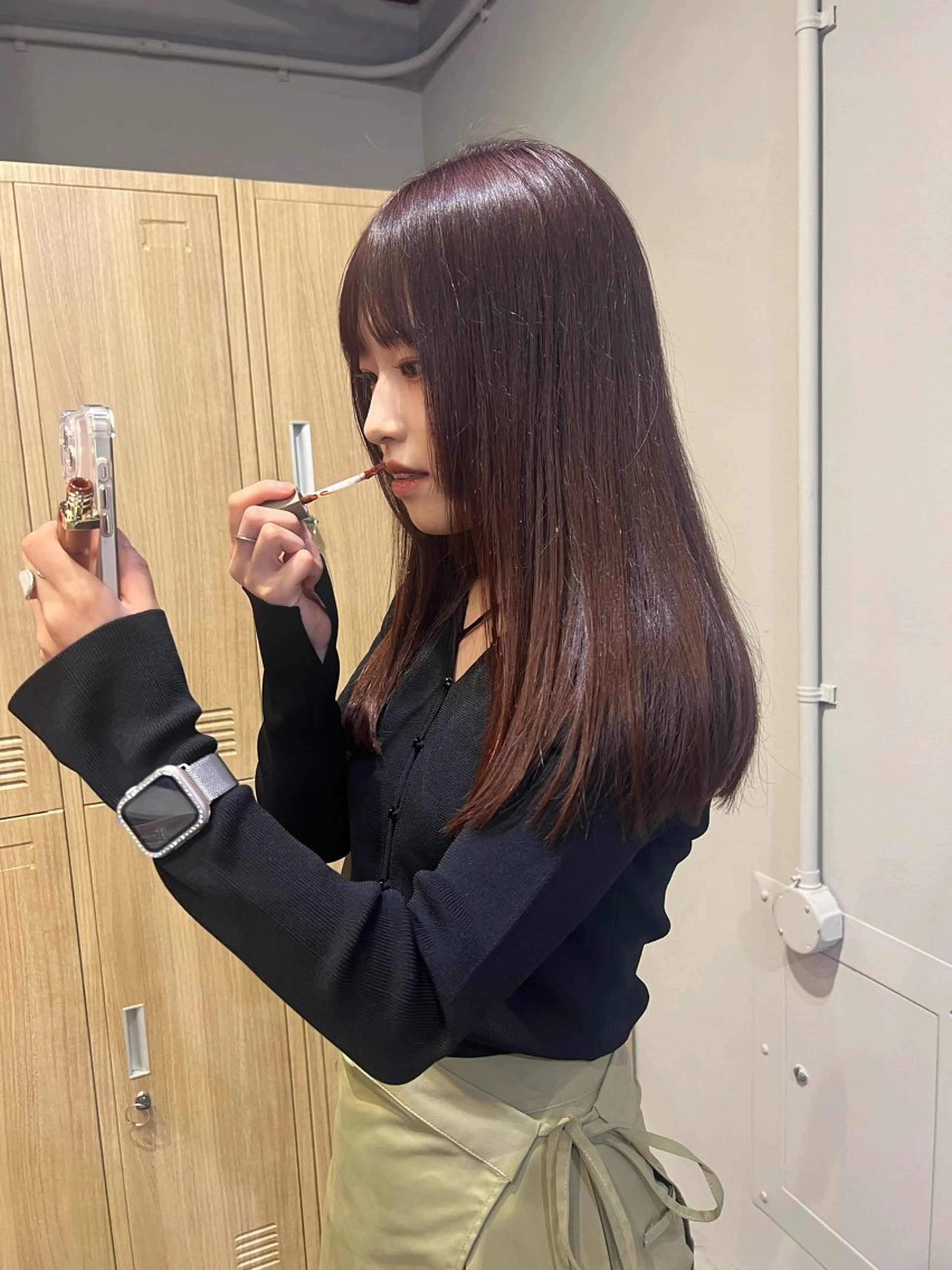 セミロング カラー カット ヘアカラー トリートメント 鈴木駿介 レイヤーカットのヘアスタイル