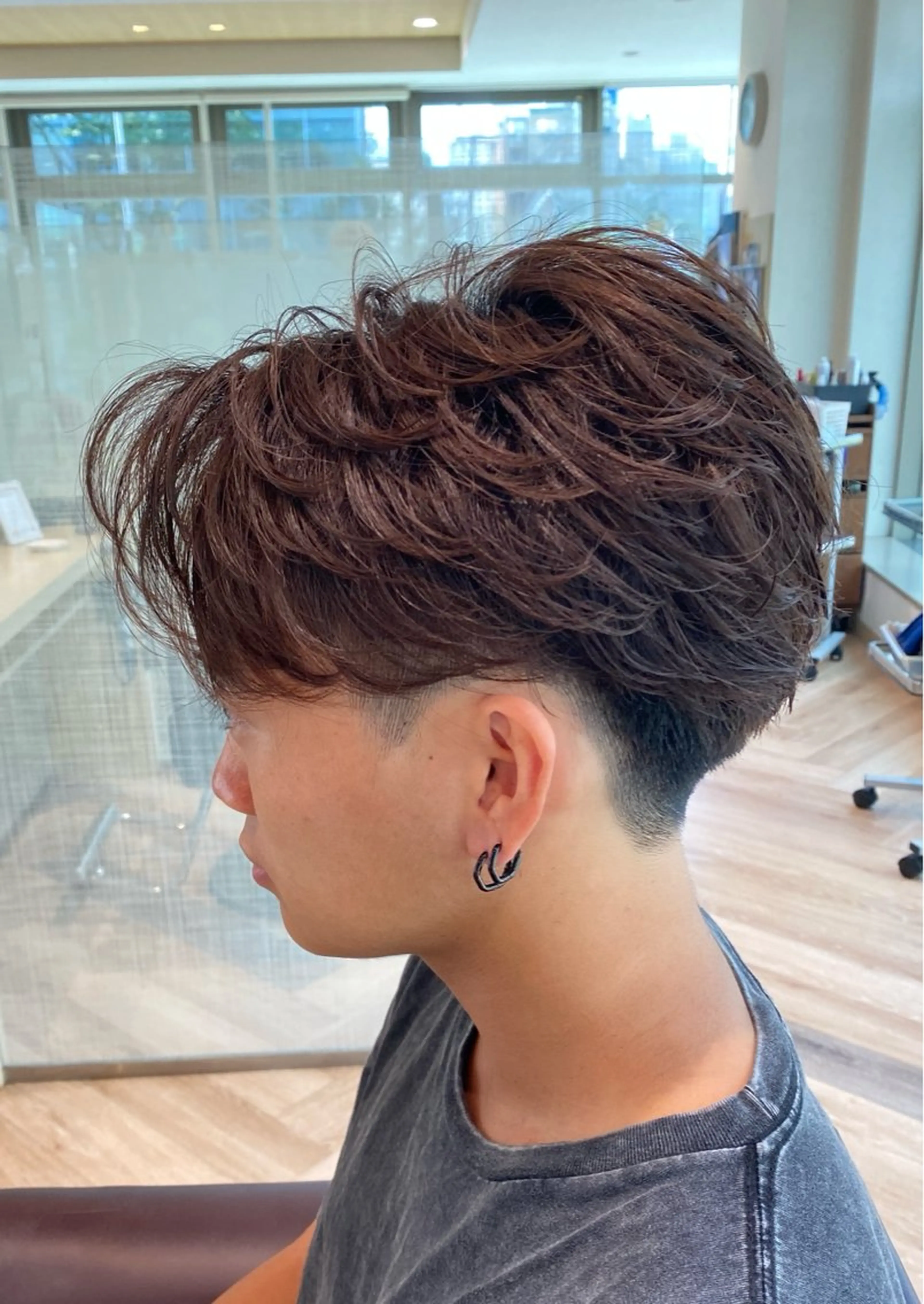 メンズ メンズ特化/フェザー /パーマ/伊勢元のヘアスタイル