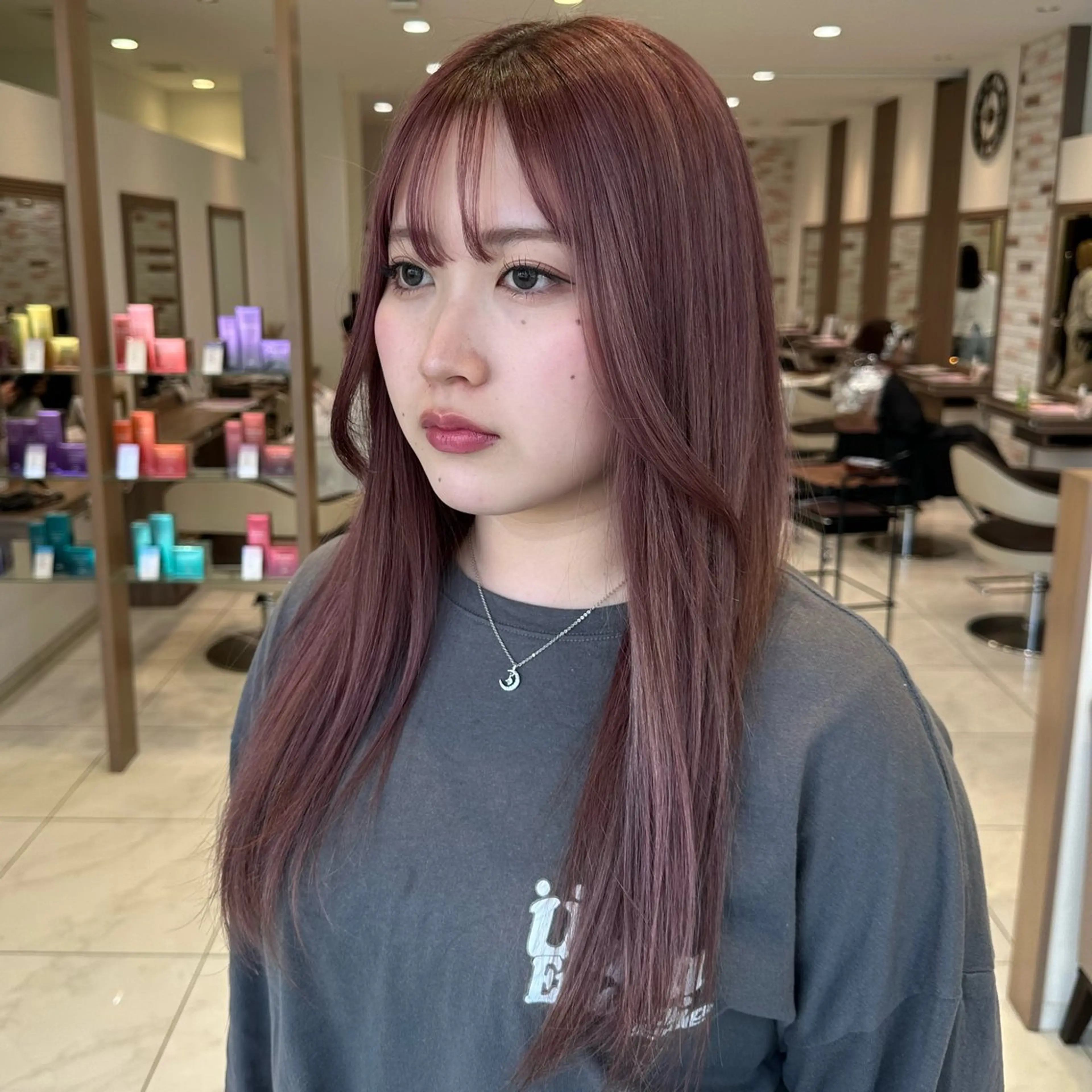 ロング カラー ブリーチ ブリーチなしカラー 𓍯暖色/韓国風 田中沙羅‎𓍯のヘアスタイル