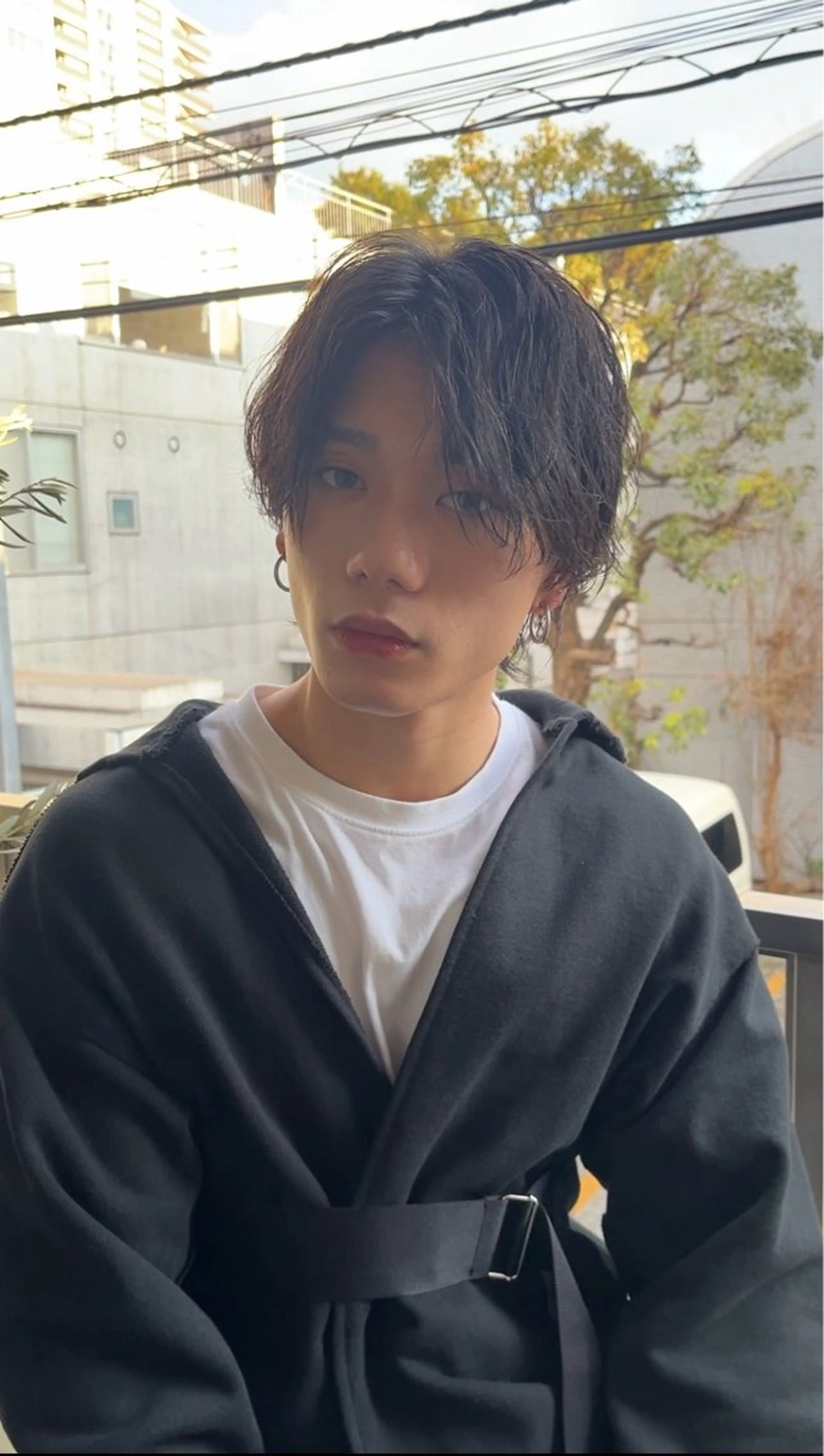 ショート パーマ メンズ カット パーマ トリートメント ヘッドスパ ヘアセット gallica表参道 副店長/佐藤翼のヘアスタイル