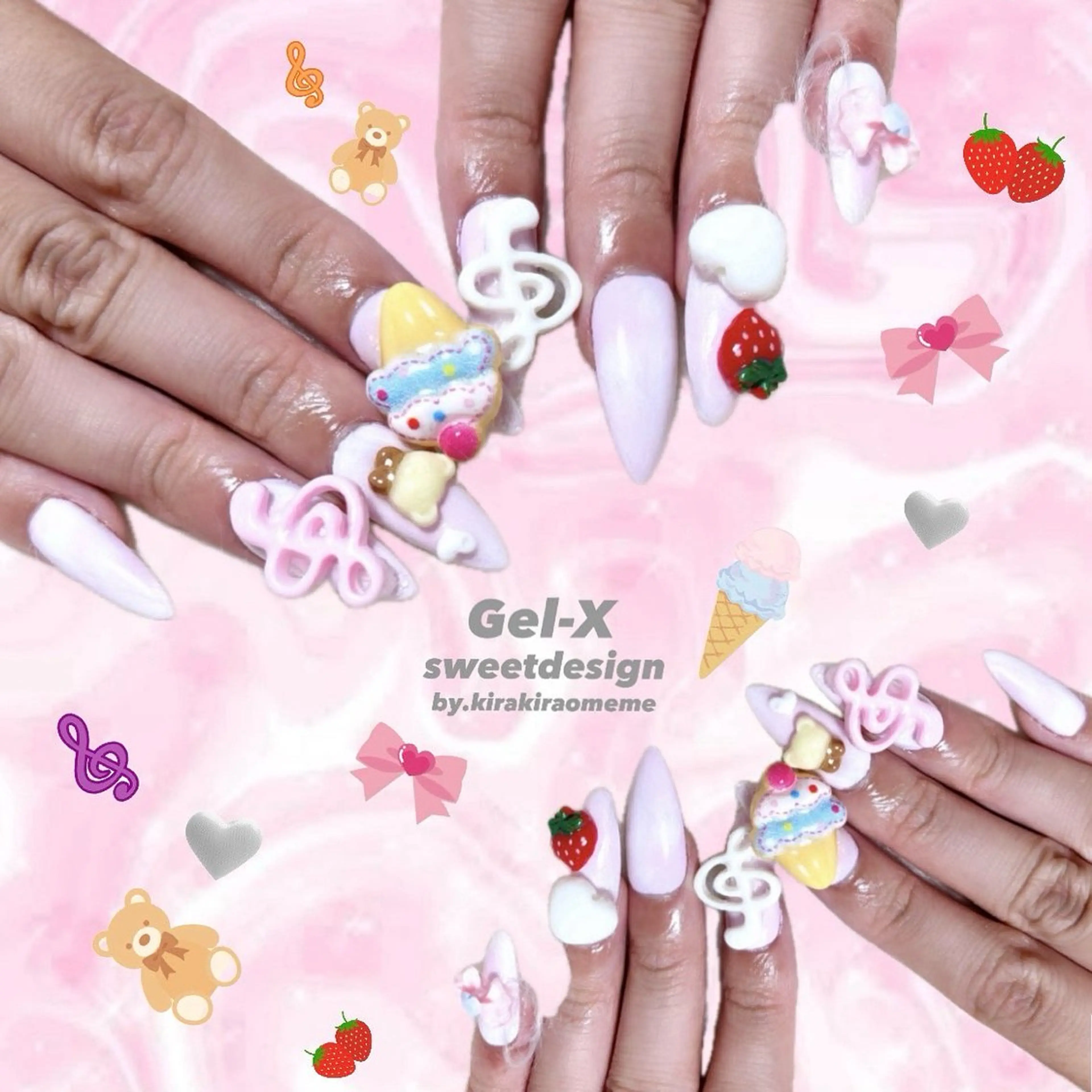 ネイル kirakira omemeのネイルデザイン