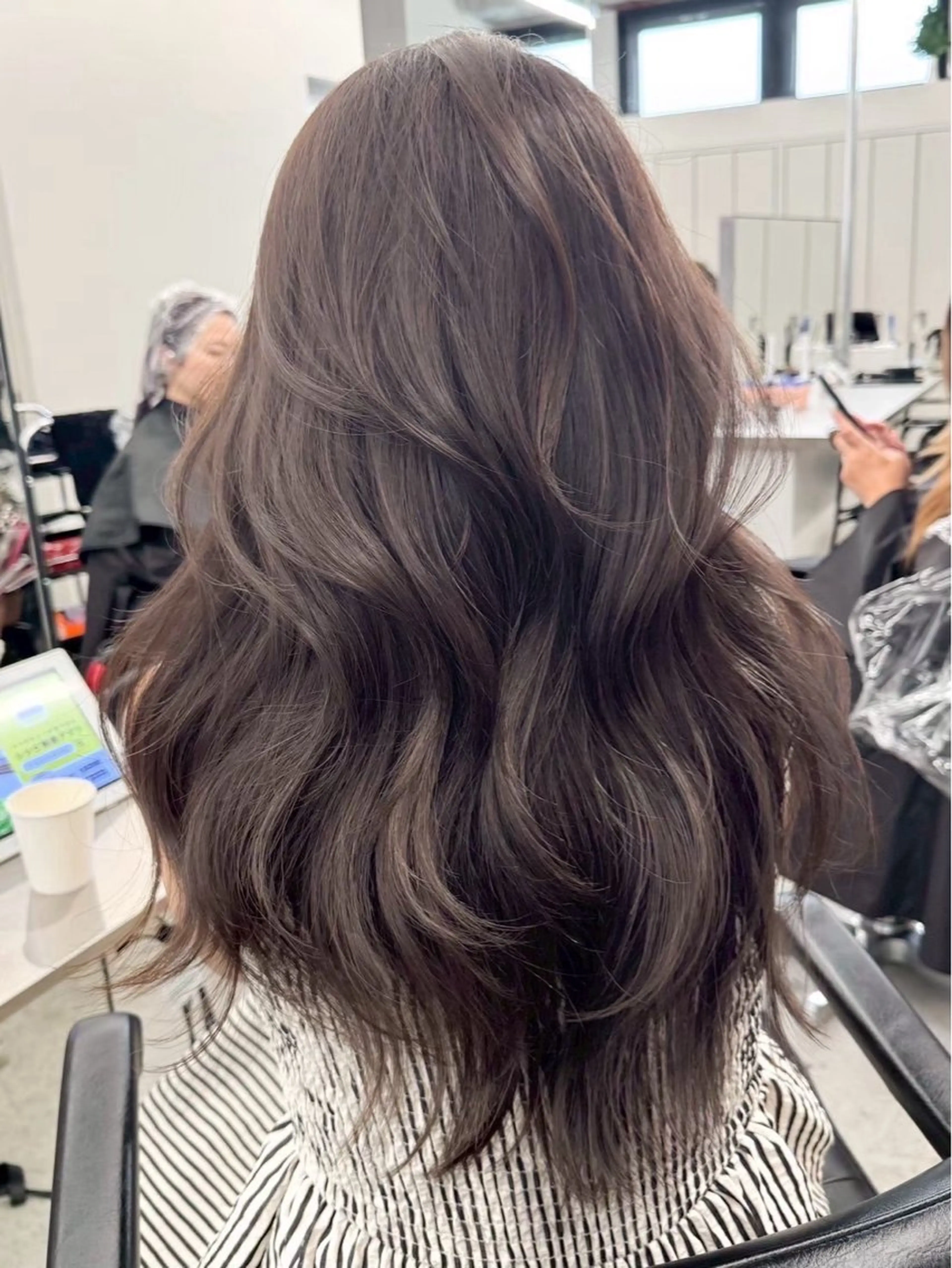 ロング カラー カット ヘアカラー トリートメント Amaretto かなのヘアスタイル