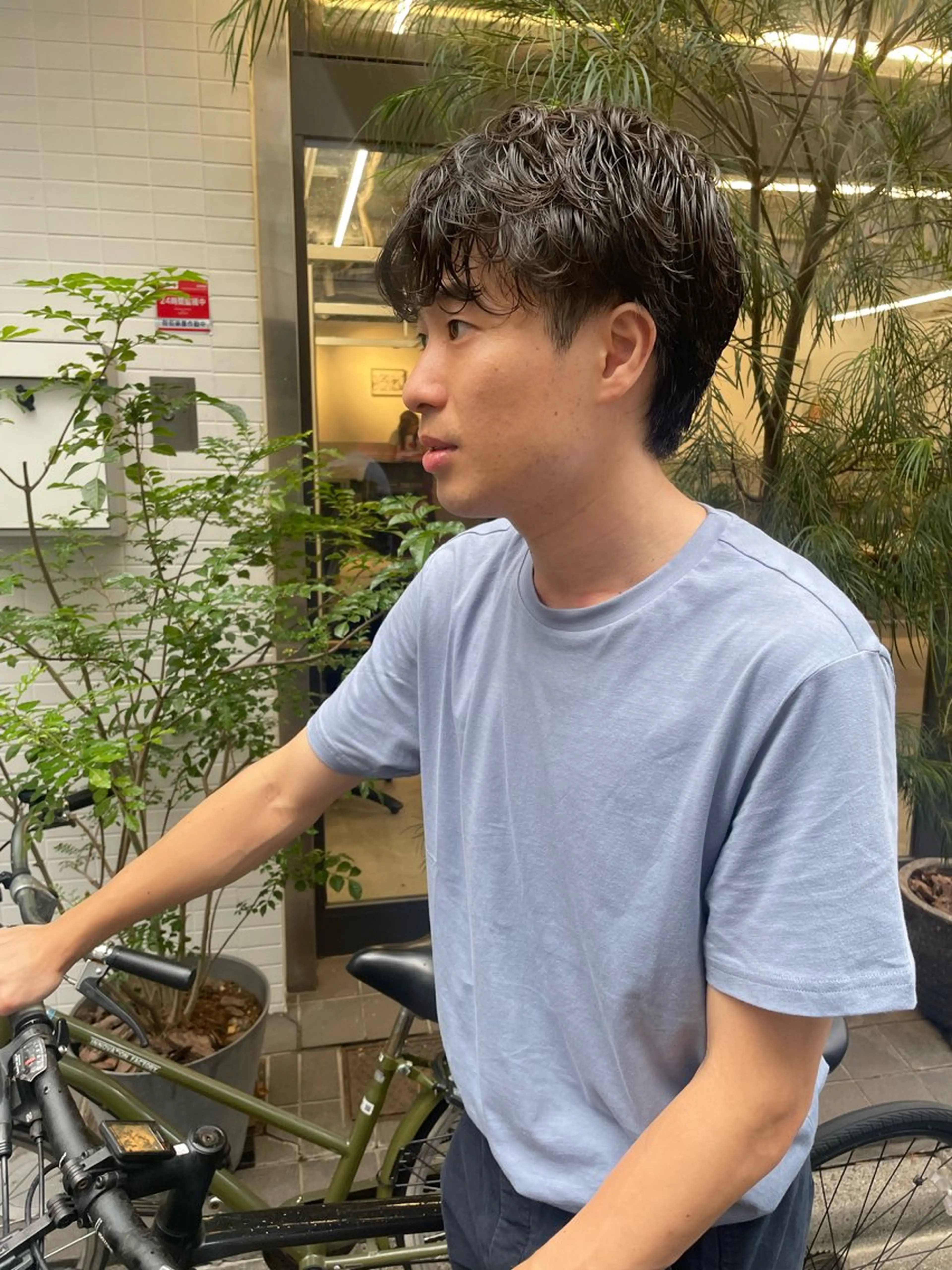 パーマ メンズ メンズパーマ パーマ、ボブ、透明感 カラー、小須田ゆあのヘアスタイル