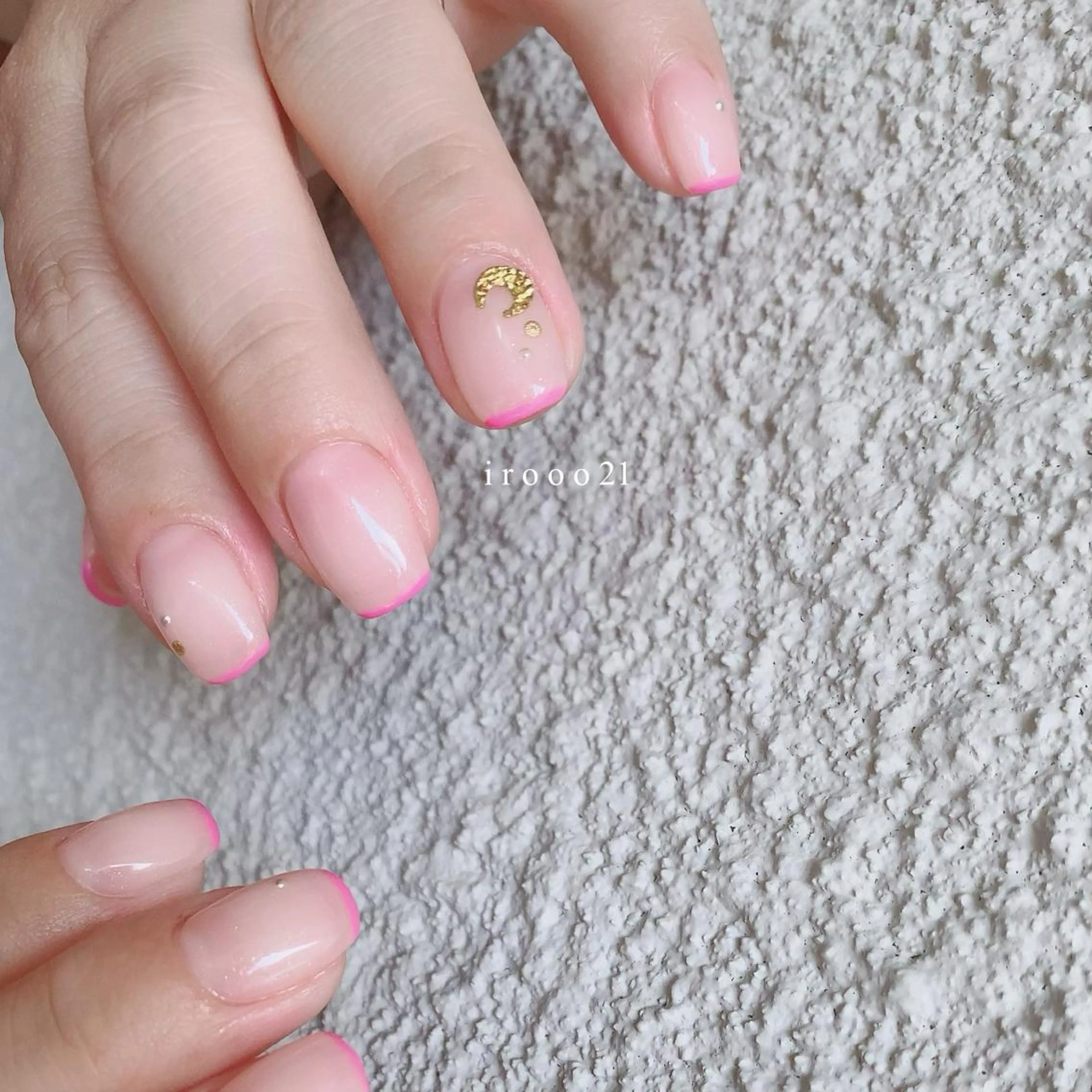 ネイル フレンチネイル ピンク irooo 21のネイルデザイン