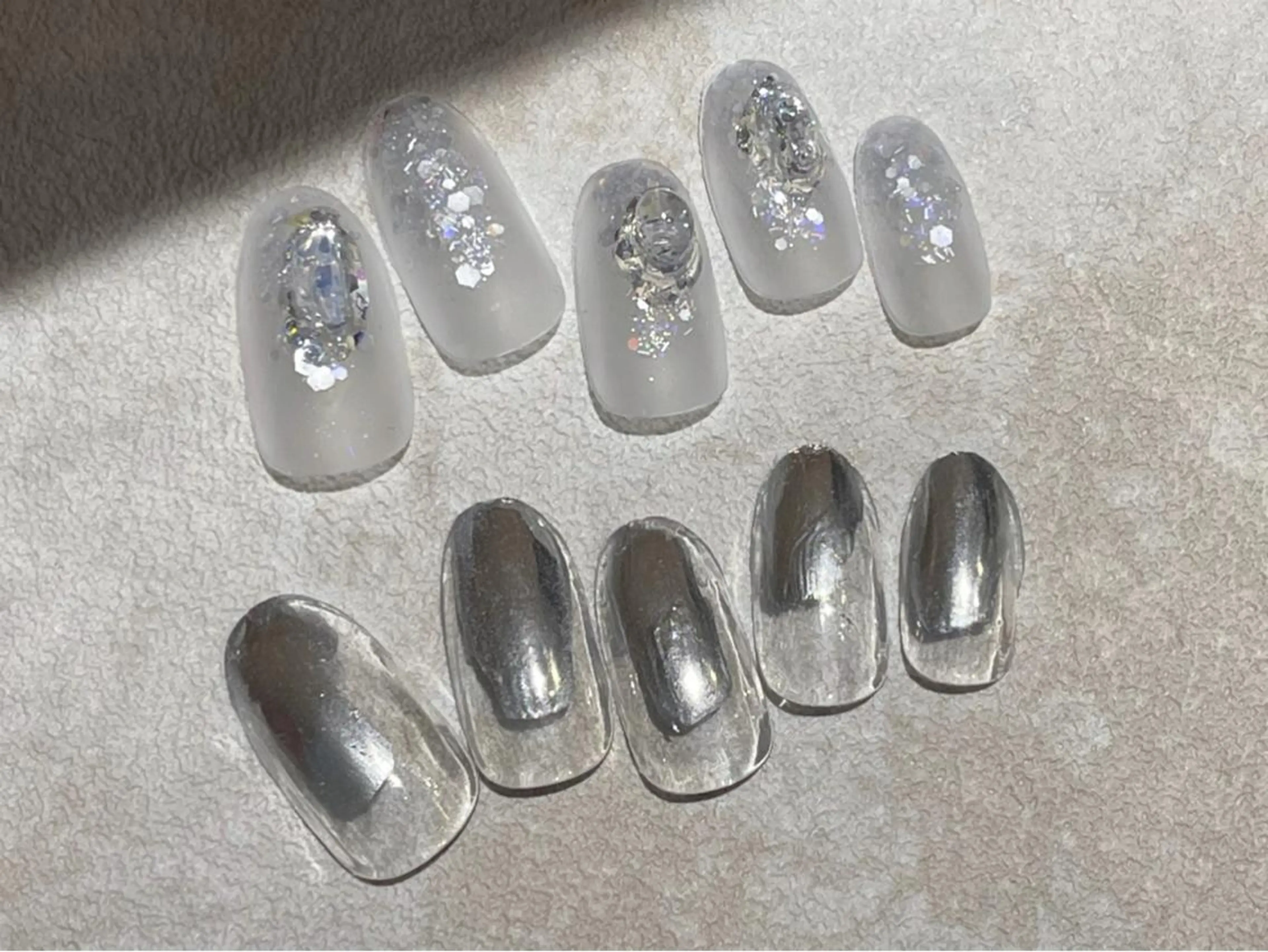 ネイル シルバー ハンドネイル Nail Katoのネイルデザイン