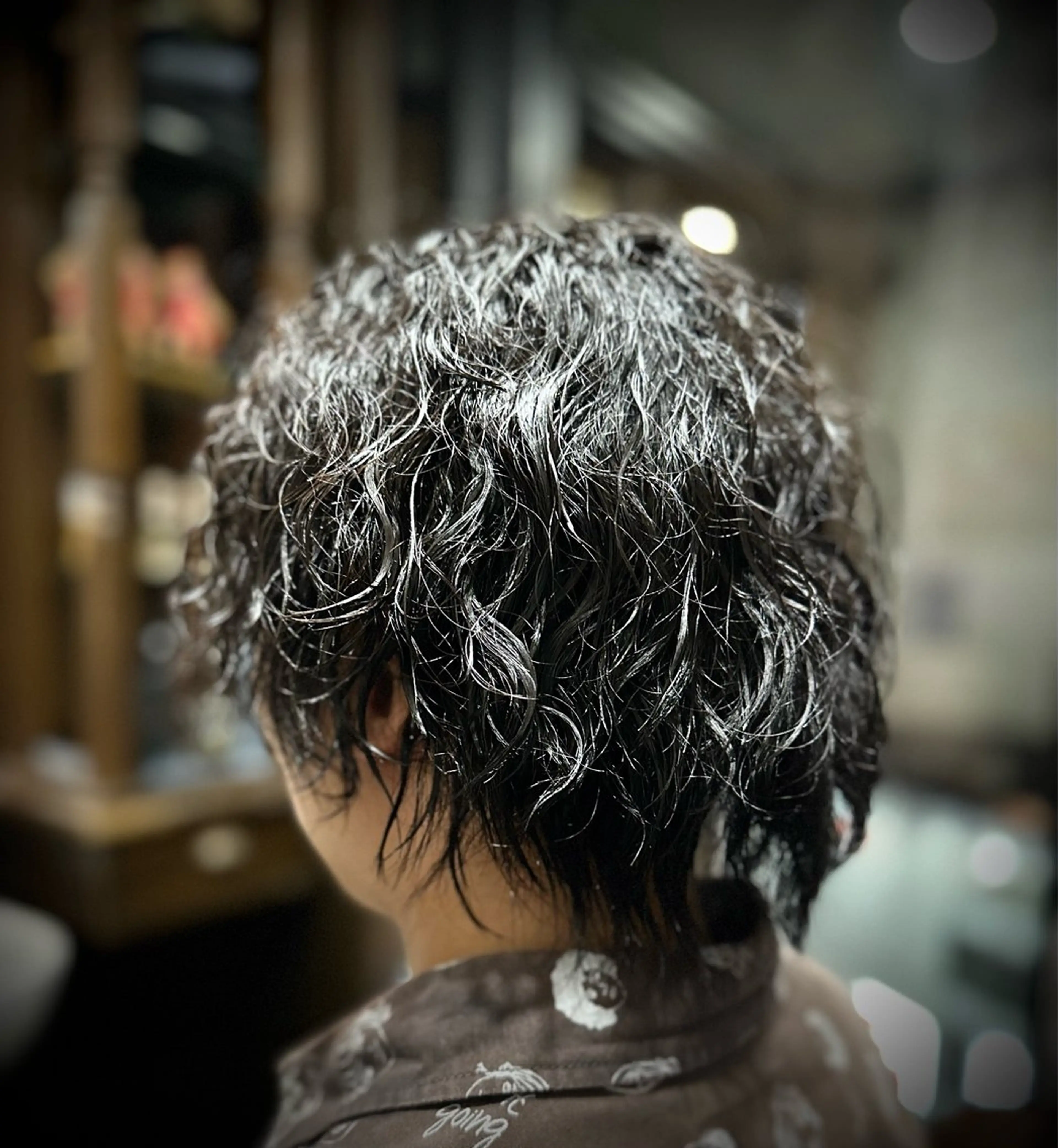 ロング パーマ ヒロ銀座BARBERSHOP横浜店所属・横浜 カット全般 大槻のヘアスタイル