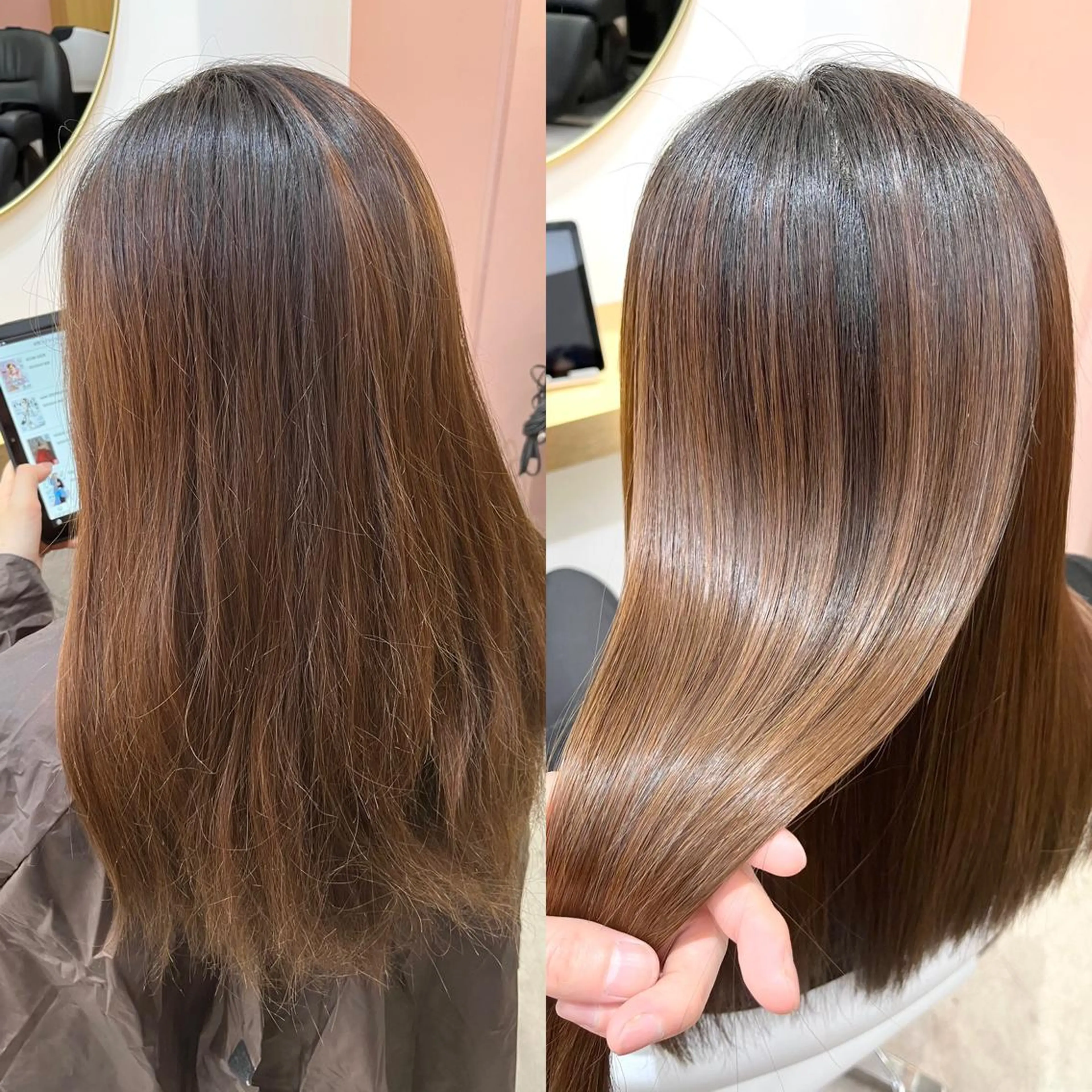 ロング カット トリートメント LAGRECE大阪梅田店所属・美髪矯正・髪質改善 【中村吉孝】のヘアスタイル