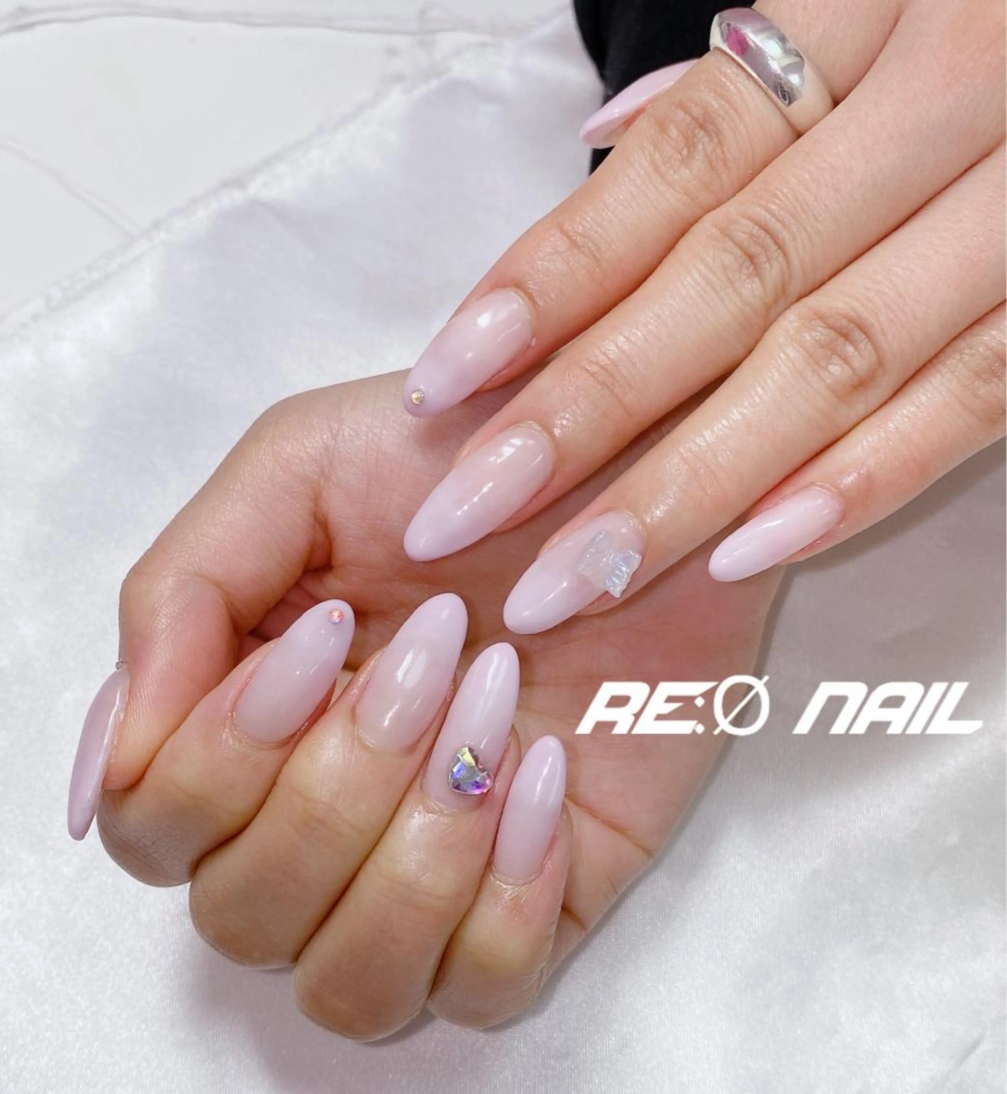 ネイル ピンク ハンドネイル Re:Ø nail 🩵TSUJIのネイルデザイン