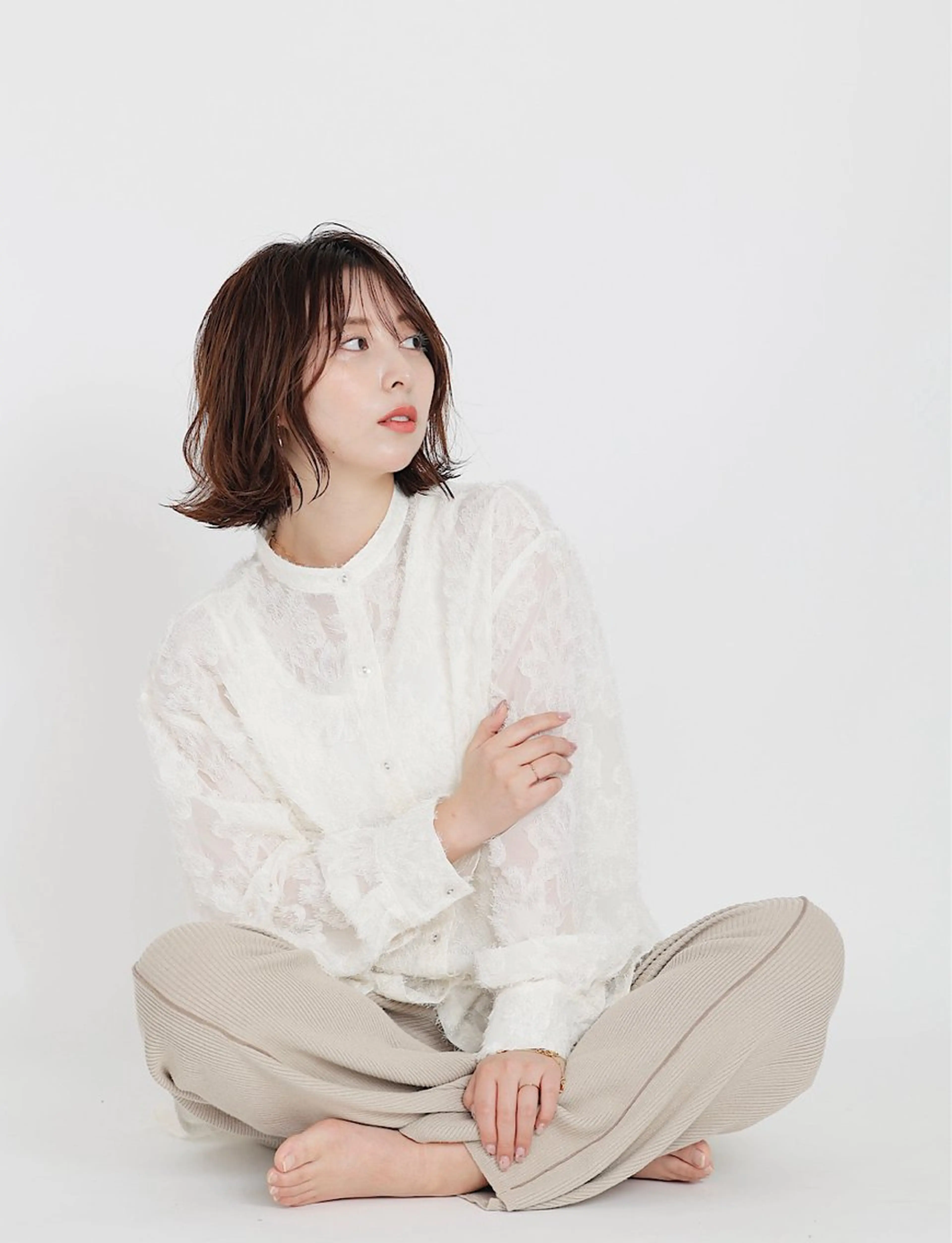 パーマ カット ヘアカラー 縮毛矯正 トリートメント hoNua. 栄/透明感カラーのヘアスタイル