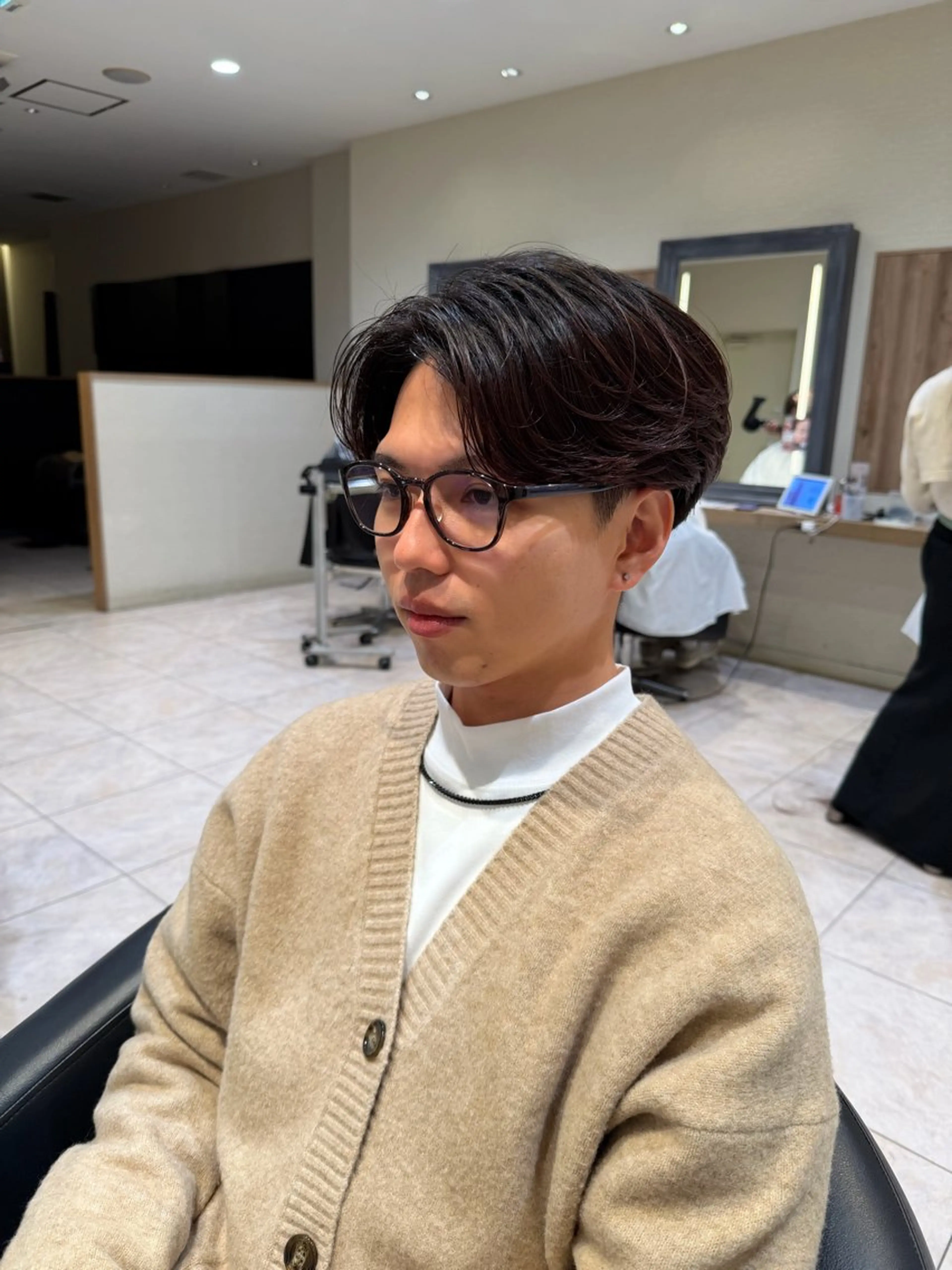 【🅜🅔🅝🅢】カット ＋ 毛流れパーマ🌀の写真