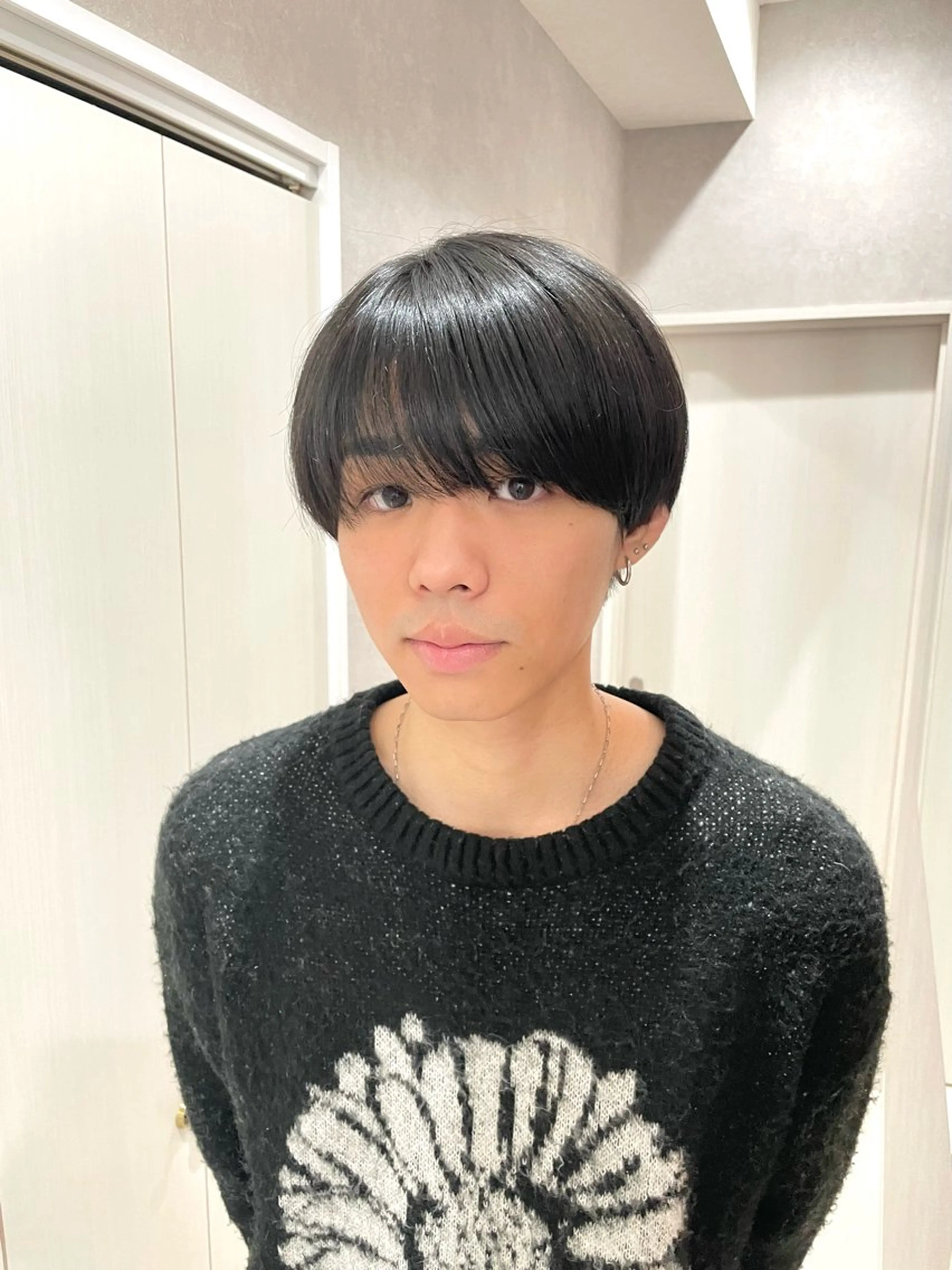 ショート カラー メンズ カルマパーマ マッシュ メンズパーマ ツーブロック 刈り上げ 【東北メンズヘア1 位受賞🥇】本間祐太のヘアスタイル