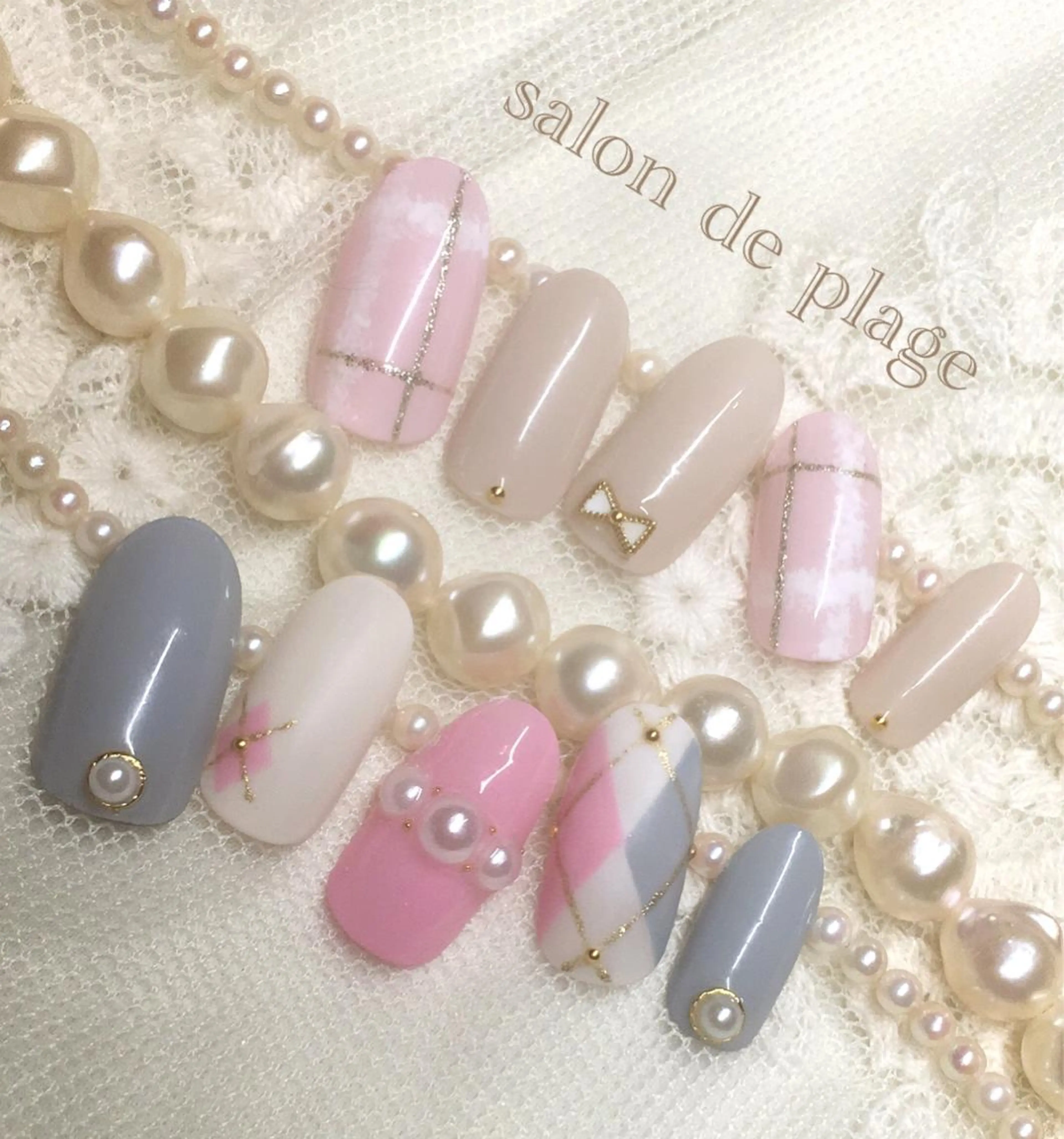 ネイル ジェルネイル ソフトジェル サロンド プラージュのネイルデザイン