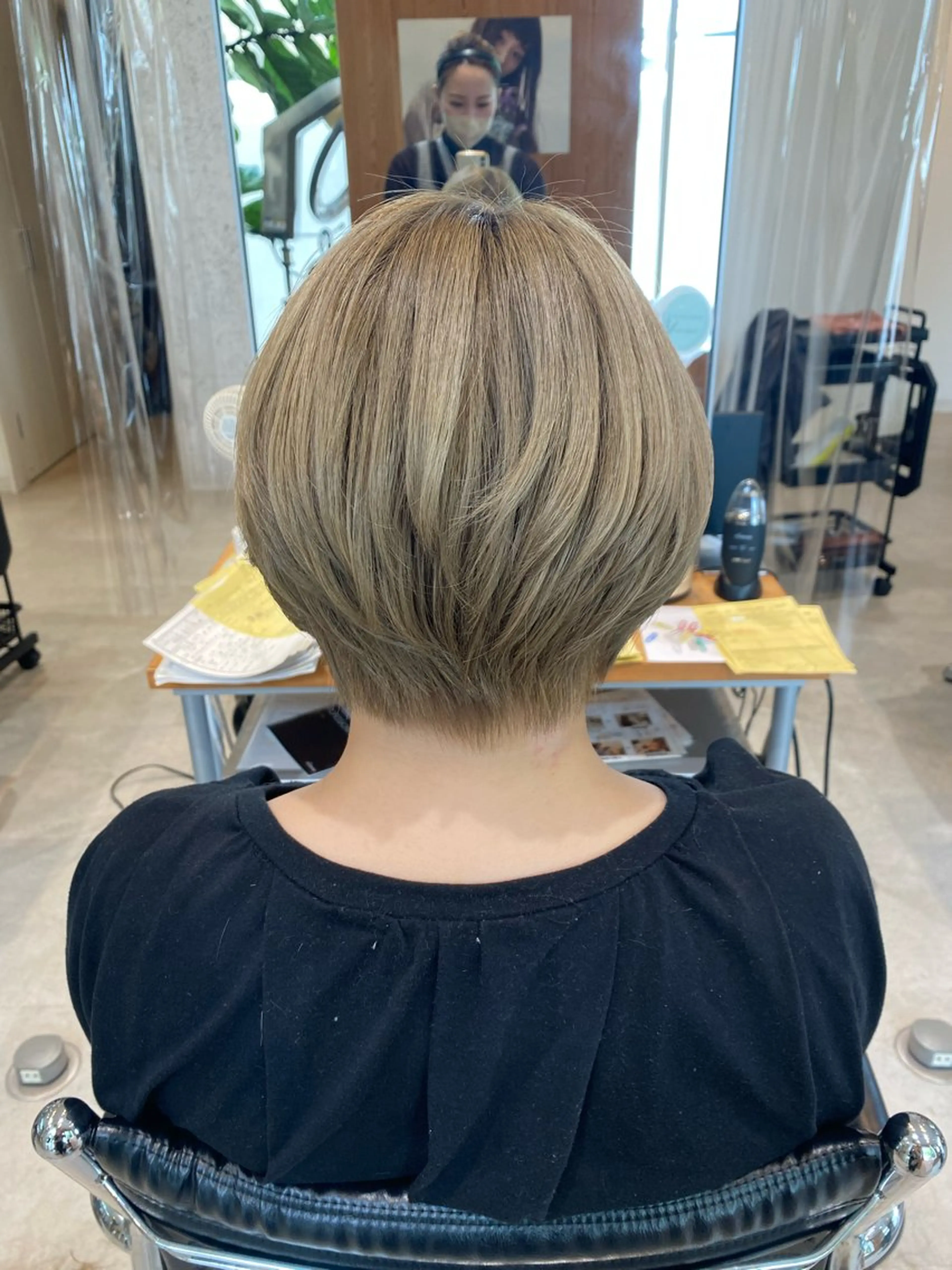 ショート 丸みショート ショートヘア hair S.coeur emu所属・黒木 日那のヘアスタイル