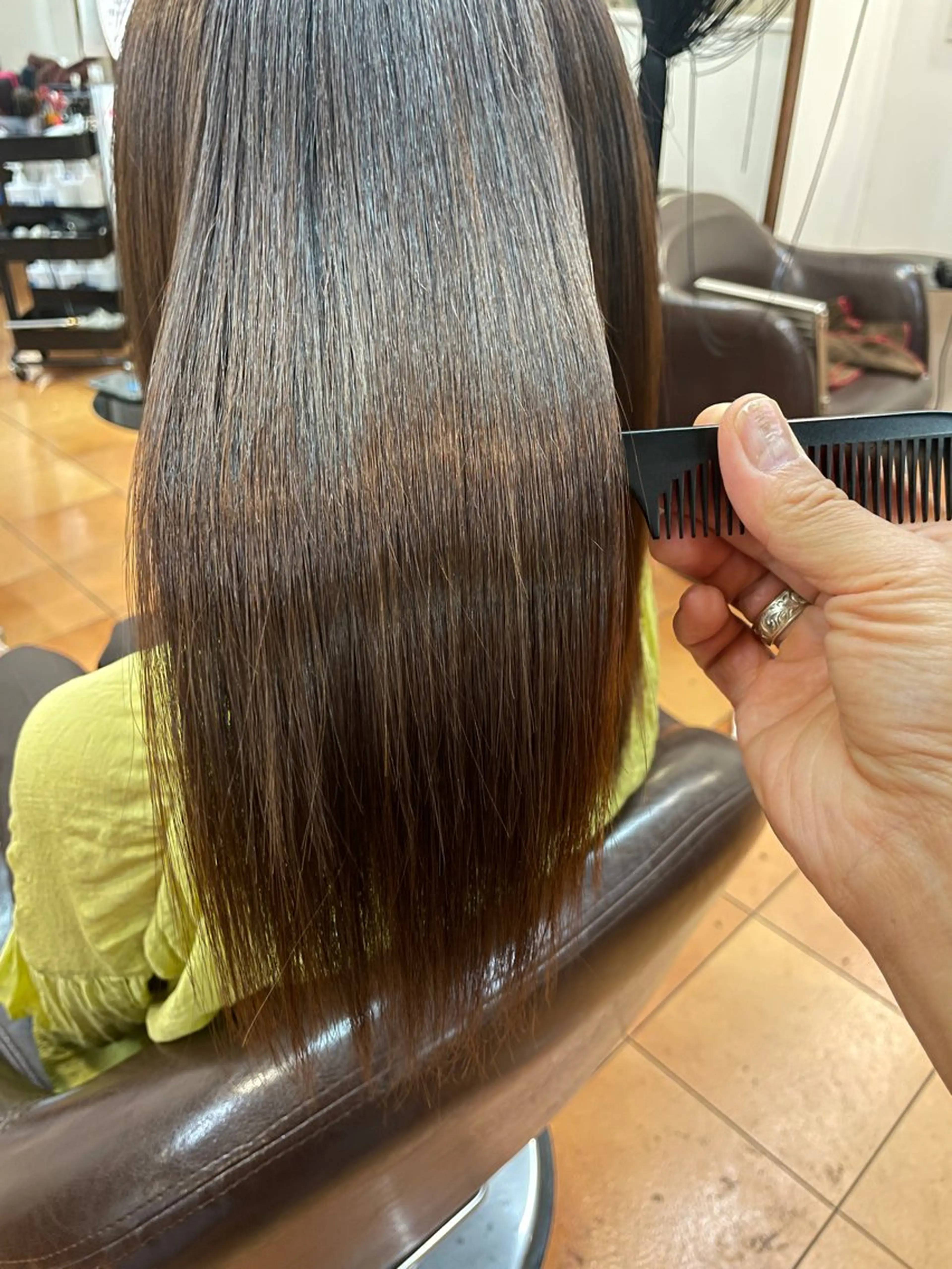 ロング カット トリートメント 吉村幸重🌈髪質改善 /抗がん剤治療カットのヘアスタイル