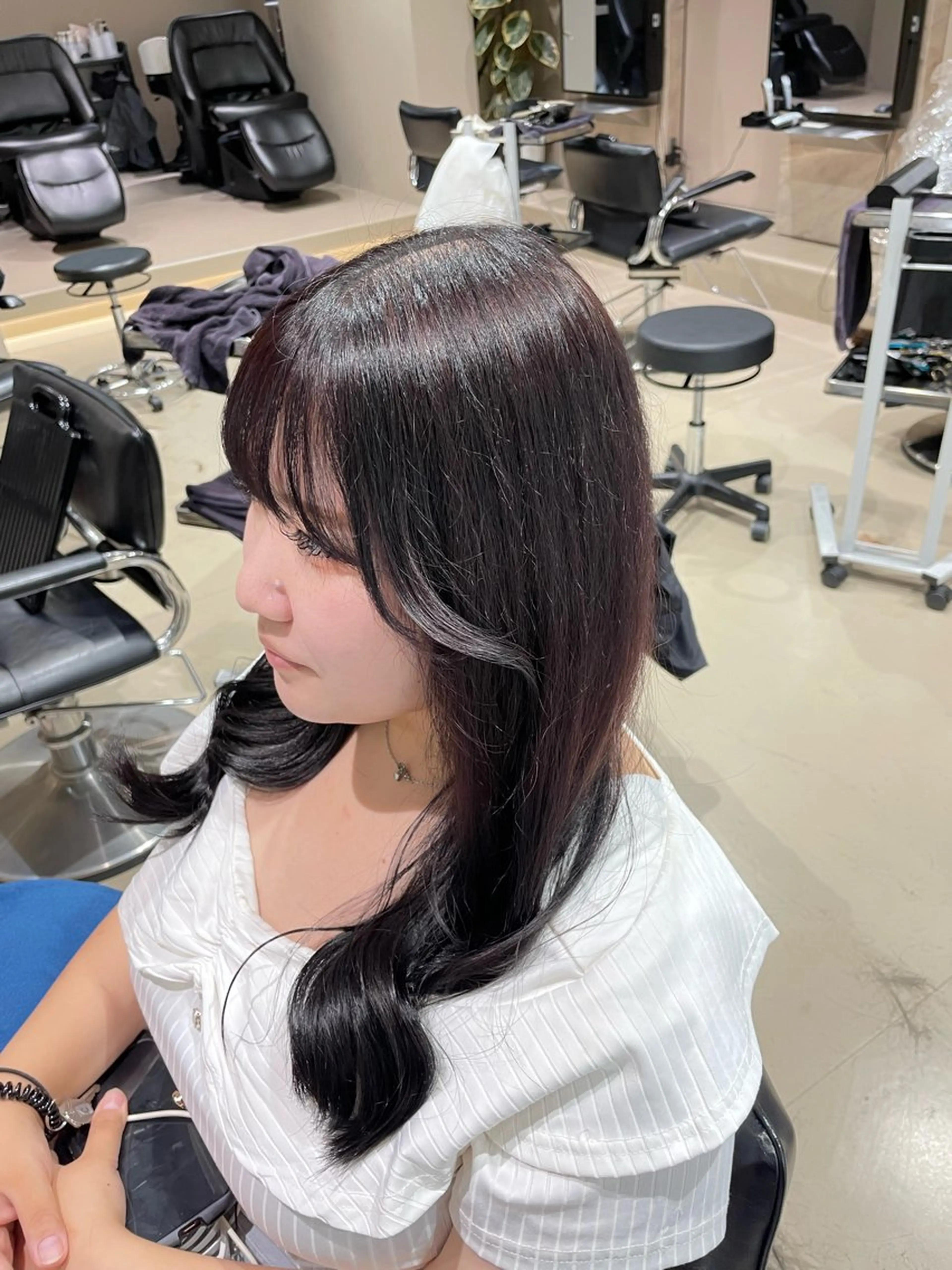 セミロング レッドブラウン カット ヘアカラー けいせい/横浜/ カラー、パーマ、縮毛のヘアスタイル